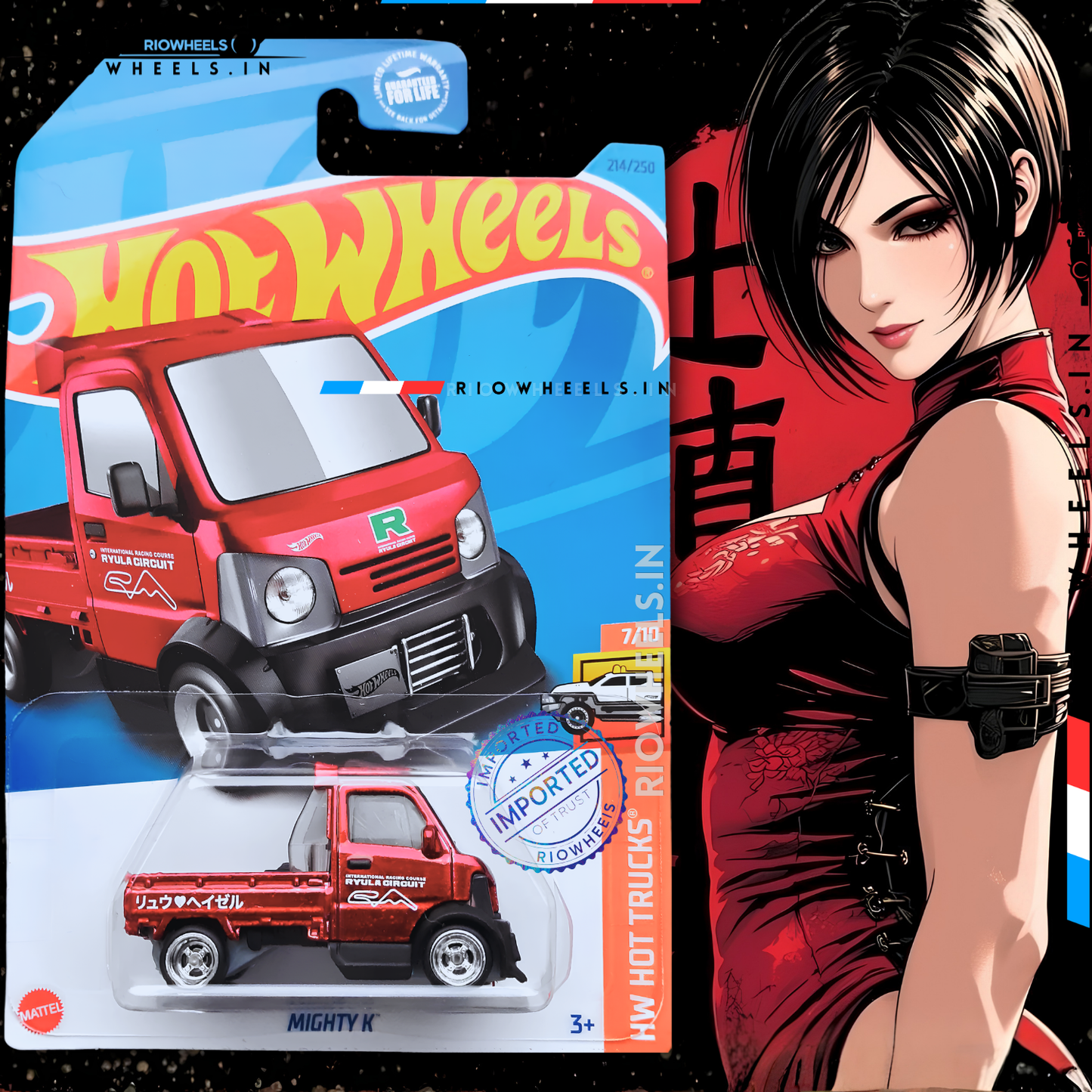 629/- || IMPORTED MIGHTY K - HOT WHEELS || CHERRY RED
