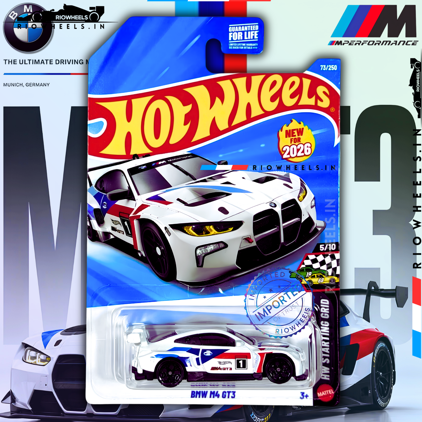 729/- || IMPORTED BMW M4 GT3 - HOT WHEELS