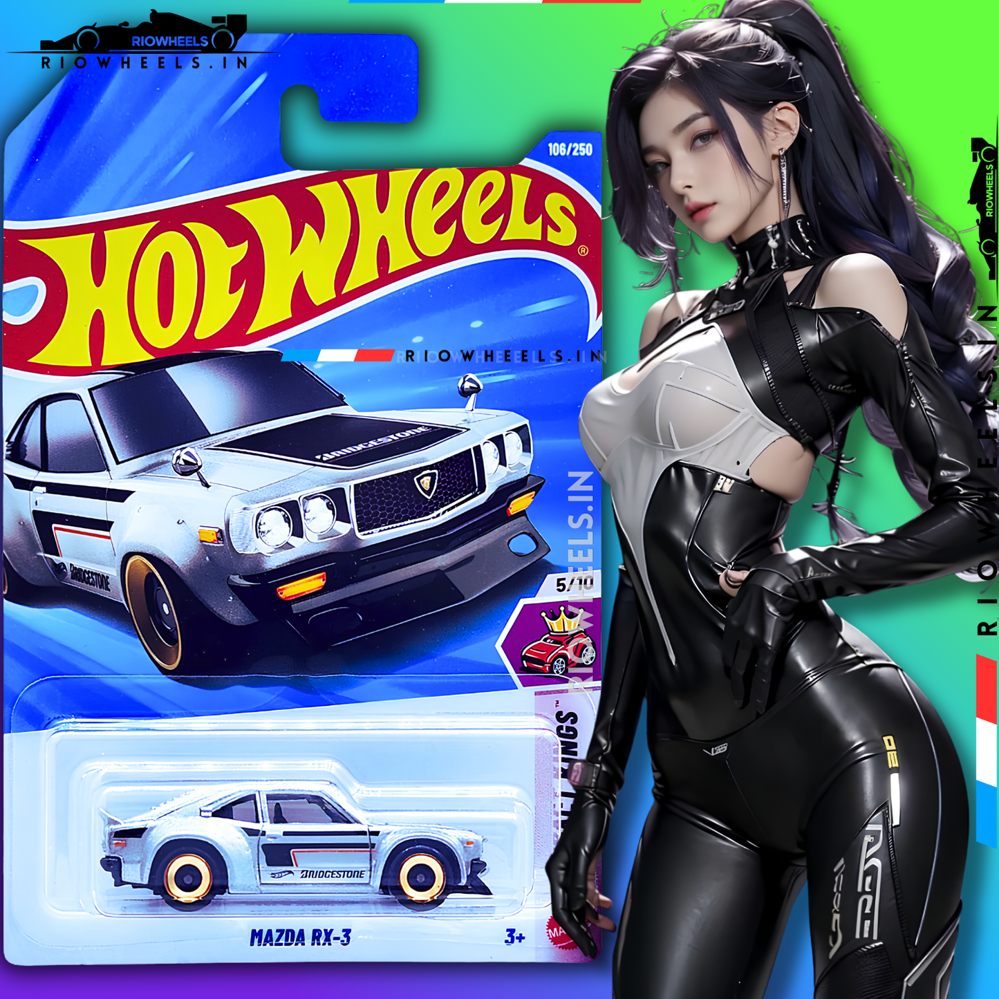 339/- || MAZDA RX-3 - HOT WHEELS