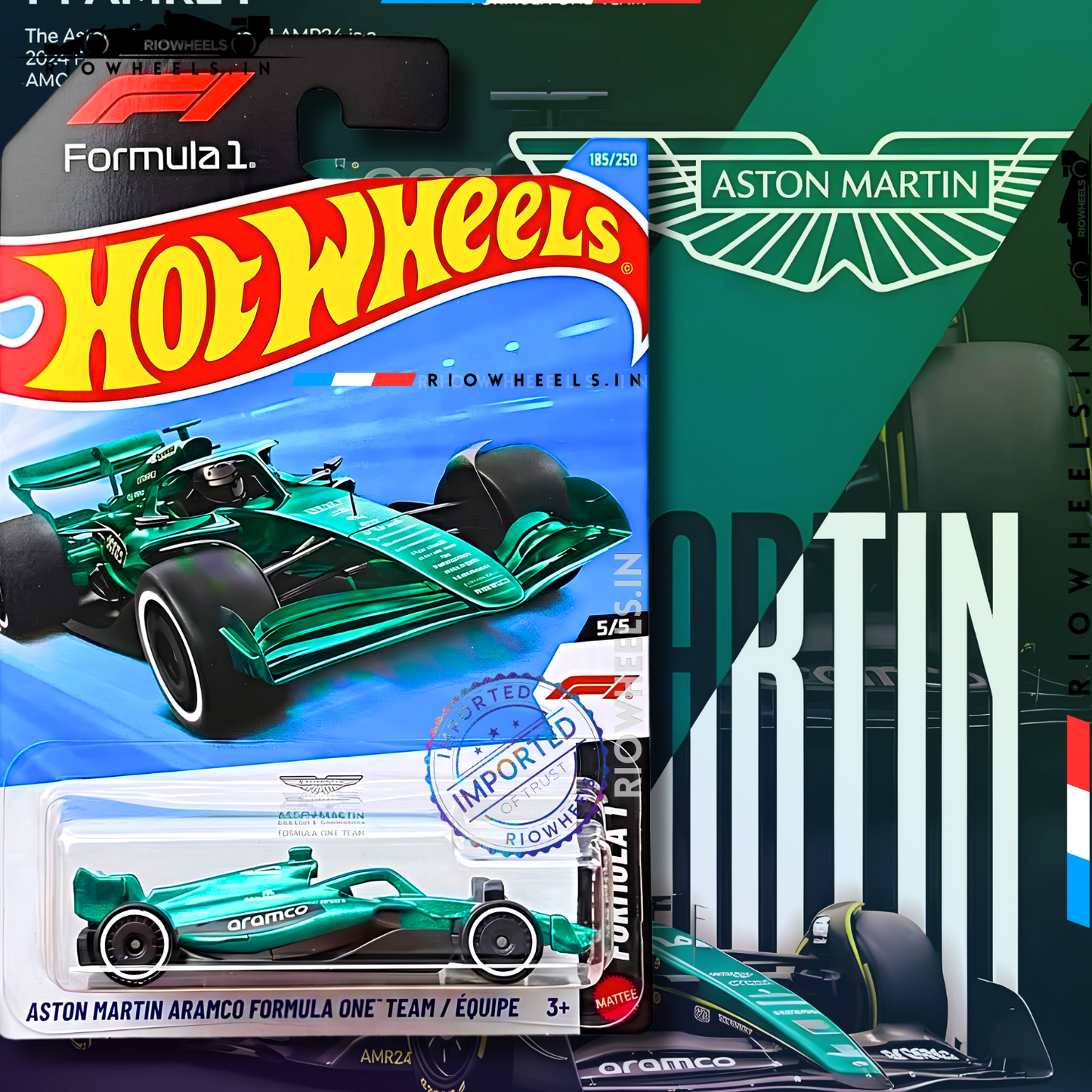 |1149/- || IMPORTED ASTON MARTIN ARAMCO FORMULA ONE TEAM / EQUIPE - HOT WHEELS