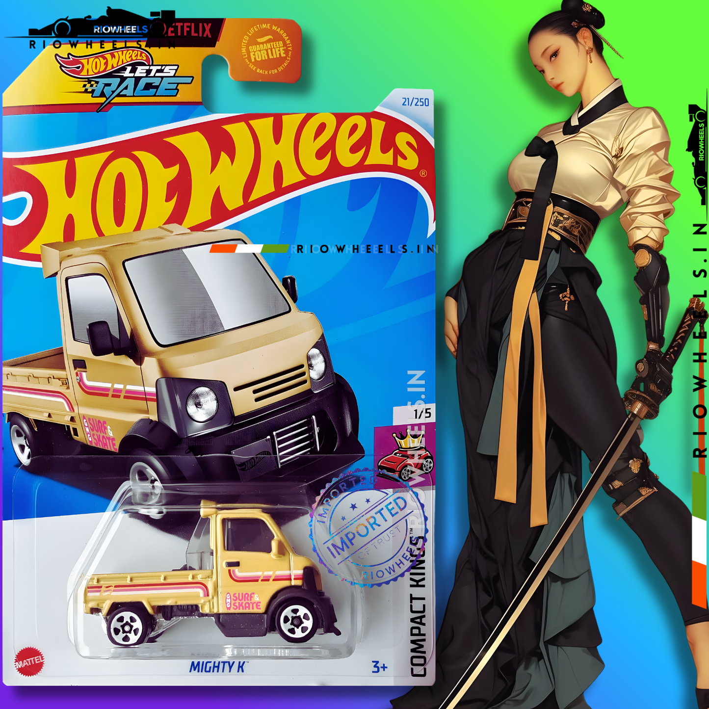 429/- || IMPORTED MIGHTY K - HOT WHEELS || GOLDEN