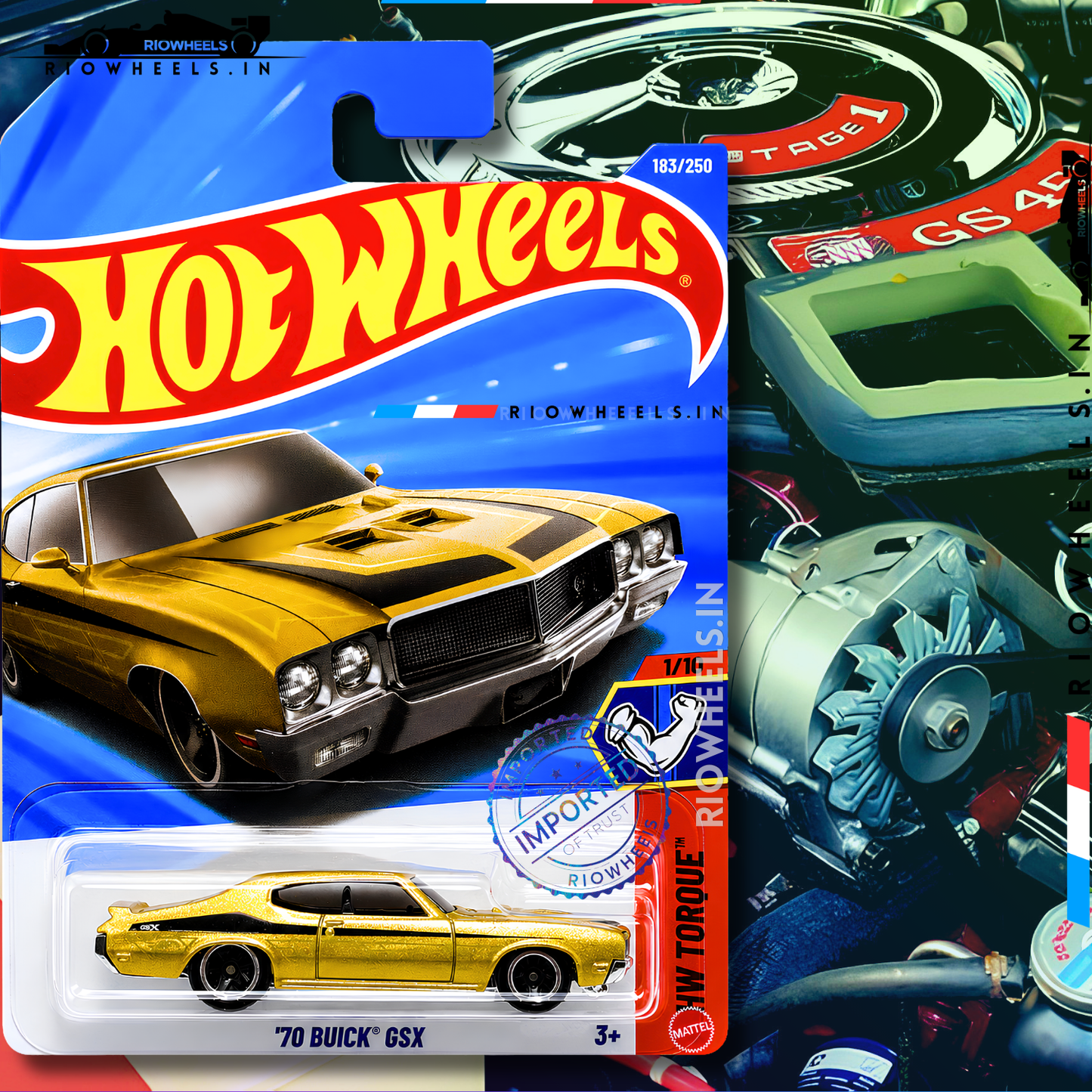 479/- || IMPORTED 70 BUICK GSX - HOT WHEELS