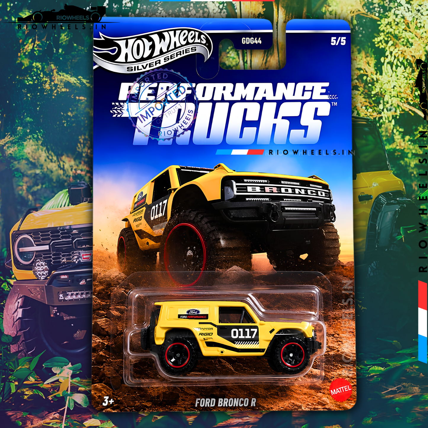 689/- || IMPORTED FORD BRONCO R - SILVER SERIES - HOT WHEELS