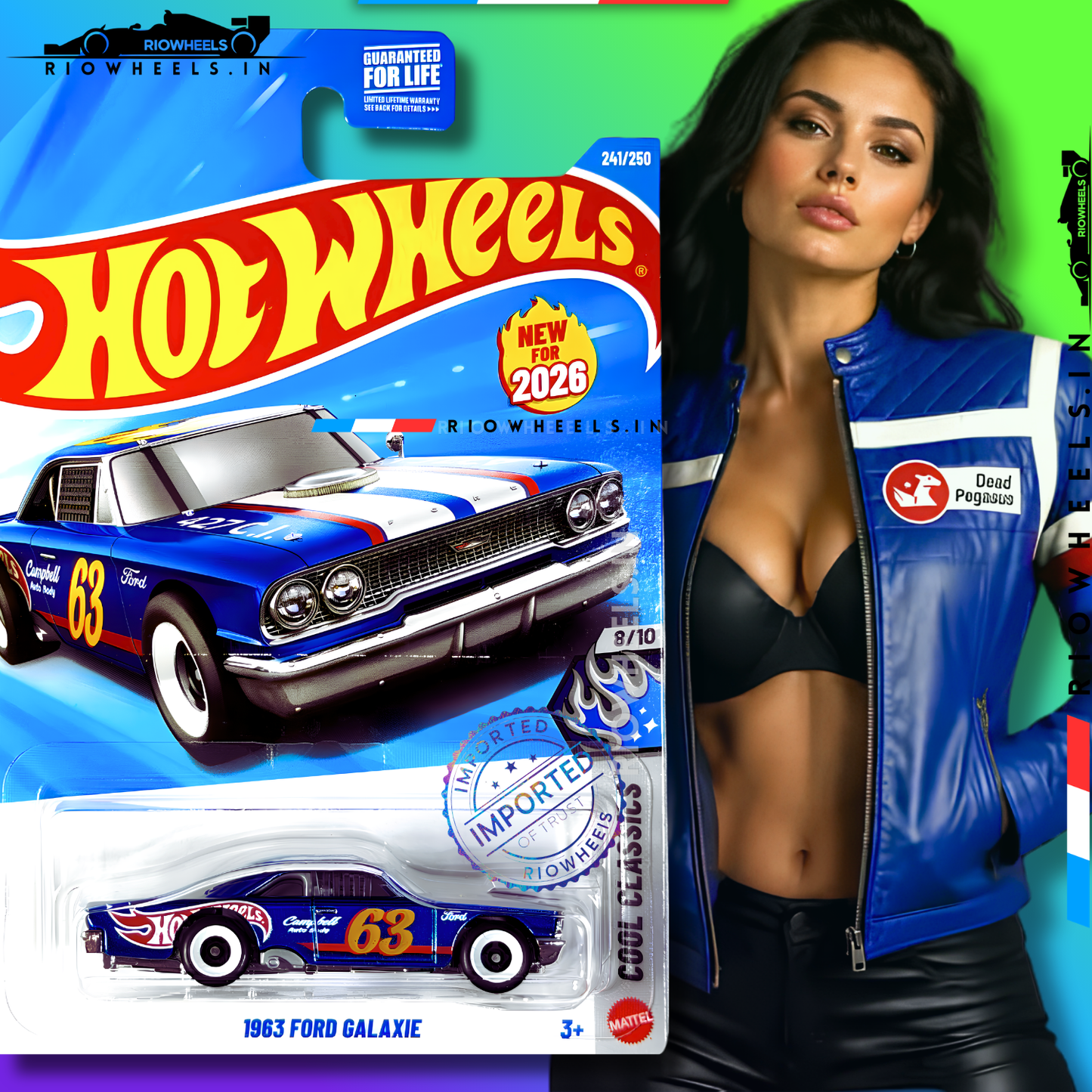 449/- || IMPORTED 1963 FORD GALAXIE - HOT WHEELS