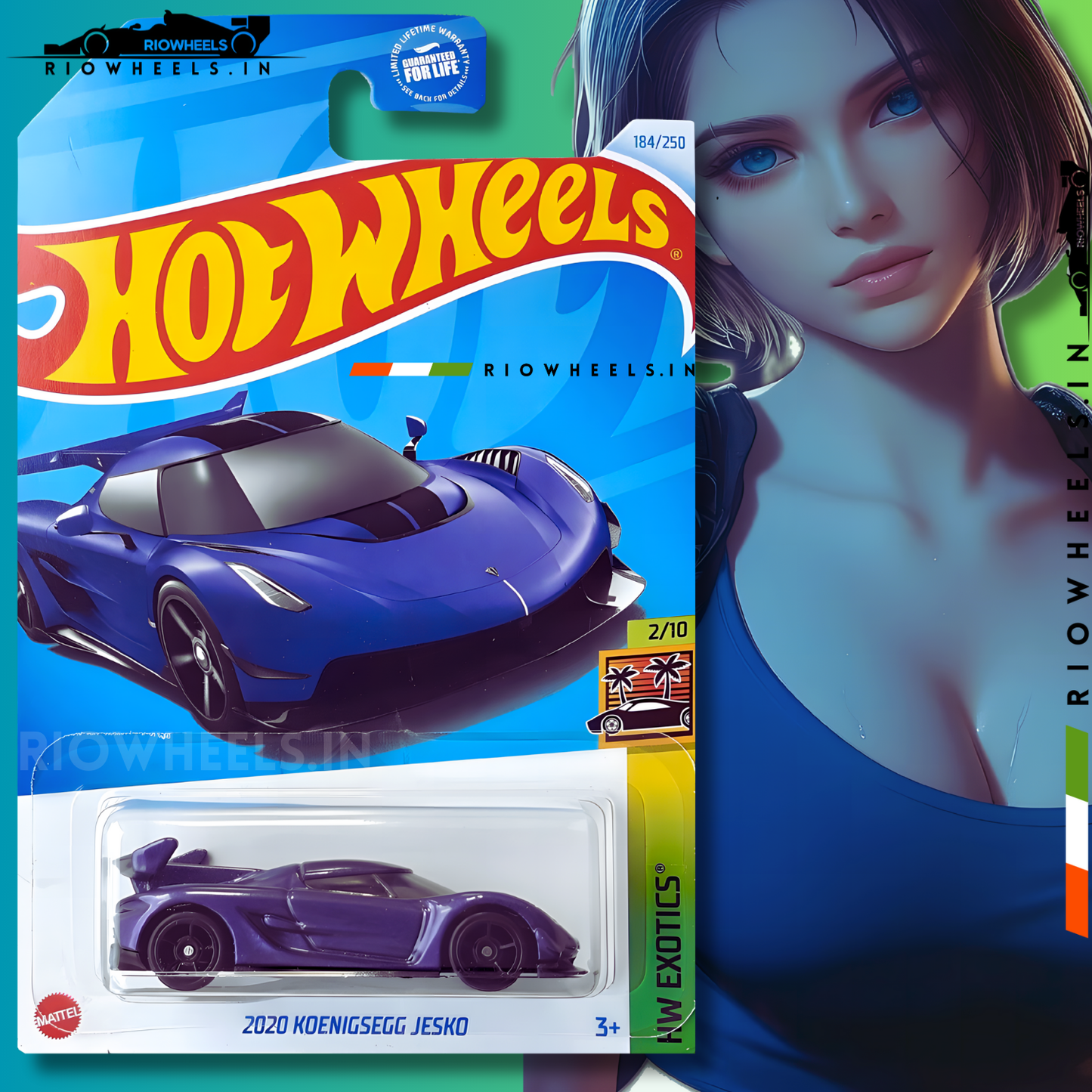 629/- || 2020 KOENIGSEGG JESKO - HOT WHEELS || Navy Blue
