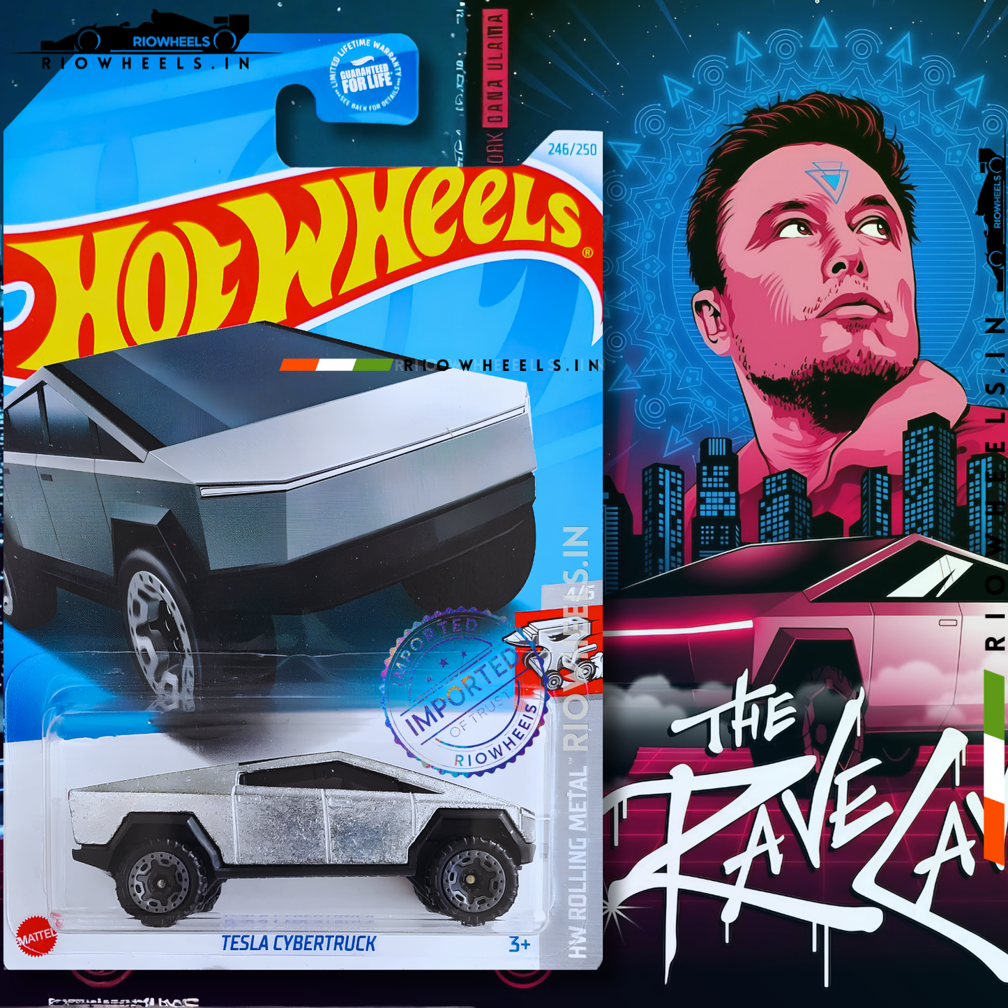 679/- || IMPORTED TESLA CYBERTRUCK - HOT WHEELS