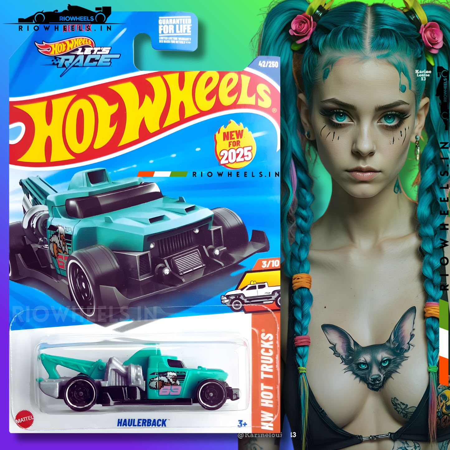 229/- || HAULERBACK - HOT WHEELS