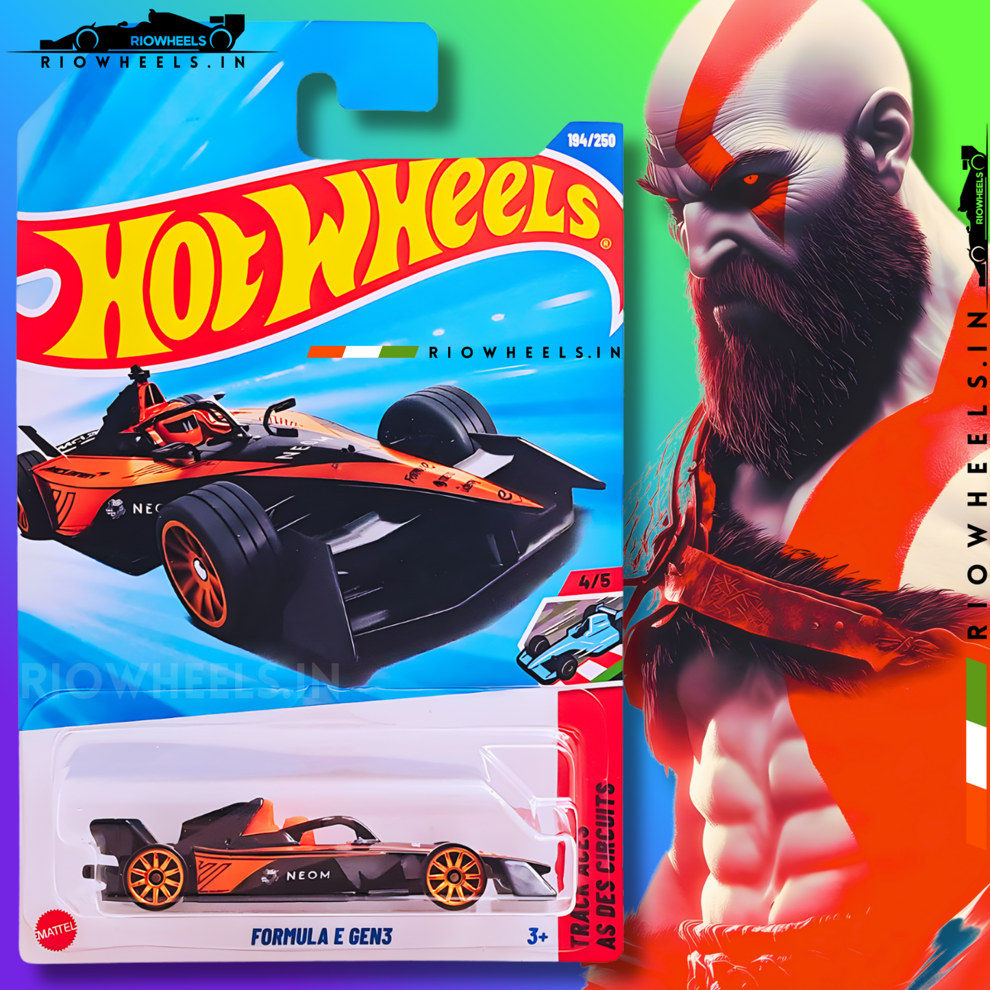 569/- || IMPORTED FORMULA E GEN3 || ORANGE - HOT WHEELS