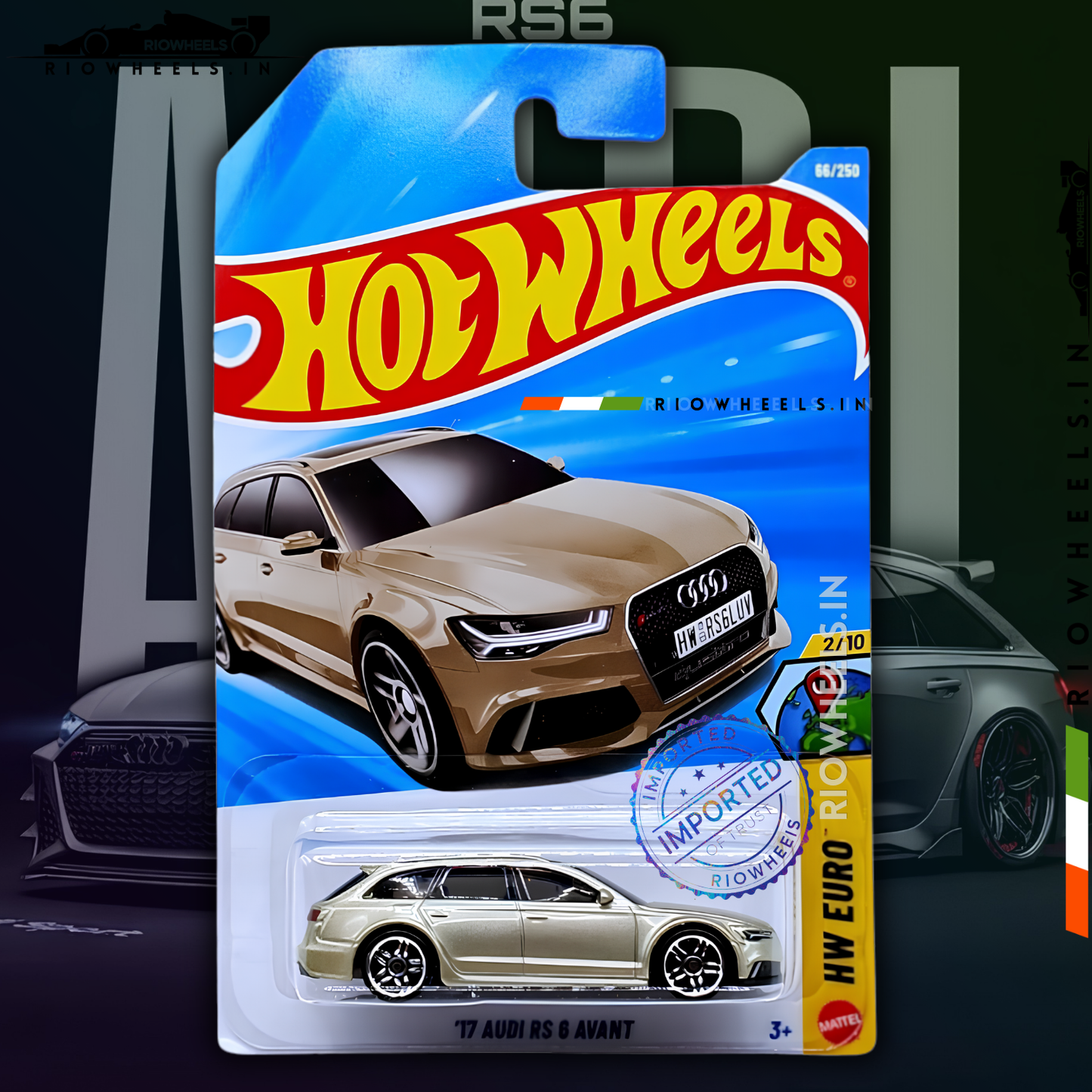 639/- || IMPORTED 17 AUDI RS 6 AVANT - HOT WHEELS || GOLDEN