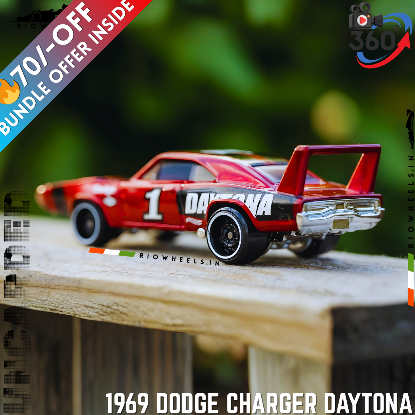439/- || IMPORTED 1969 DODGE CHARGER DAYTONA - HOT WHEELS || UNCARDED