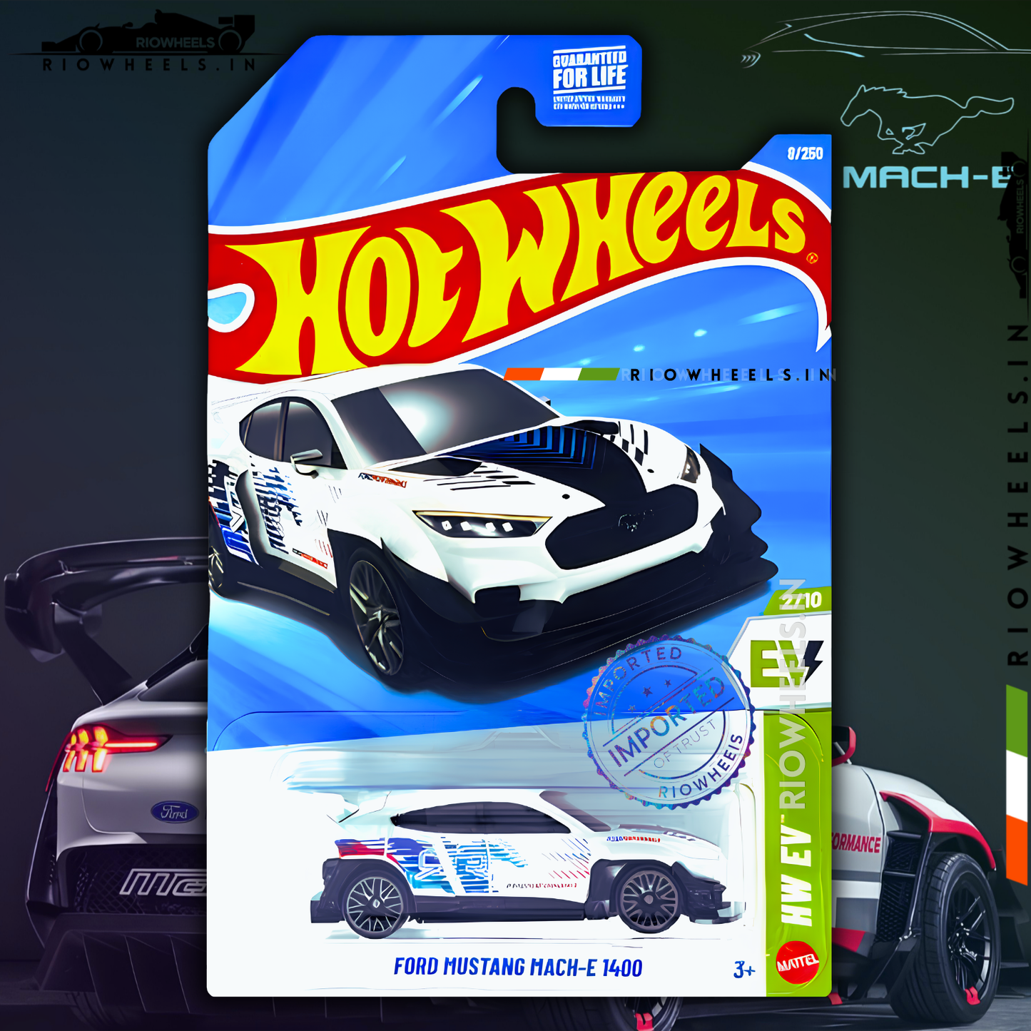 389/- || IMPORTED FORD MUSTANG MACH-E 1400 - HOT WHEELS || WHITE