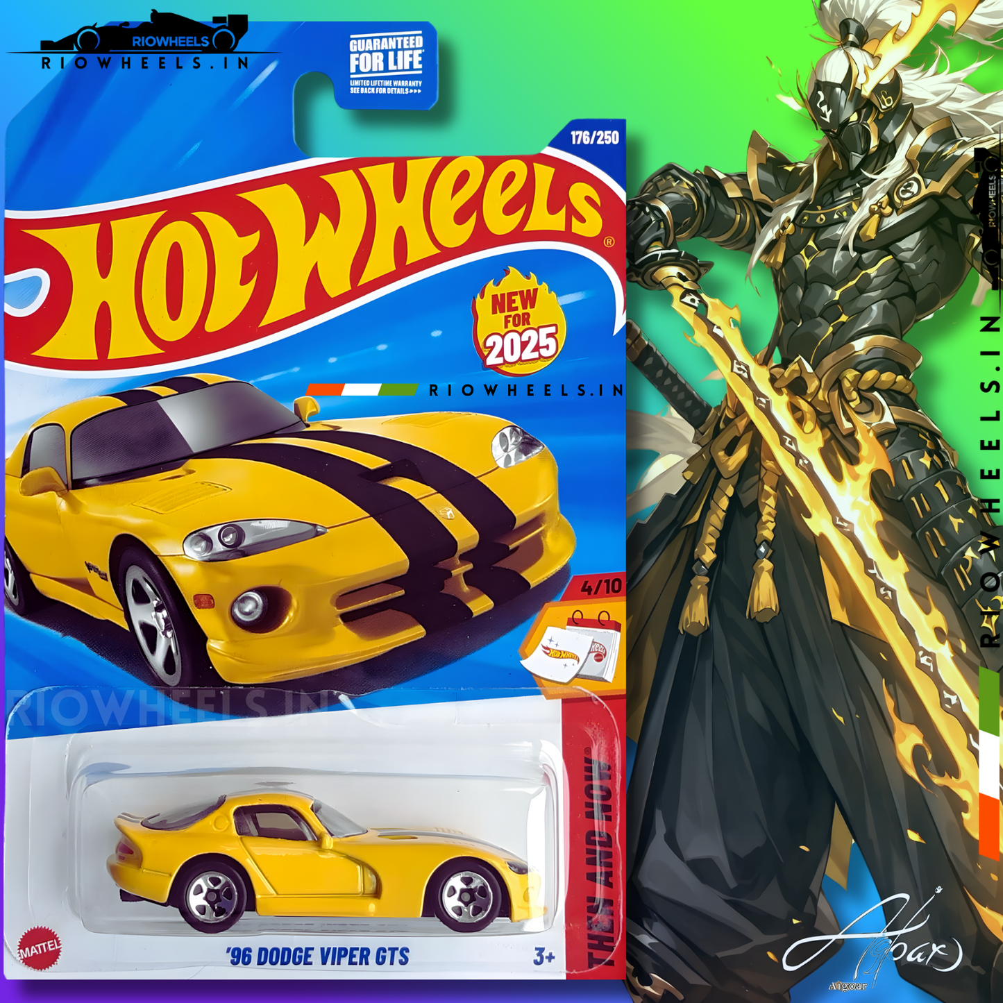 339/- || 96 DODGE VIPER GTS || YELLOW - HOT WHEELS