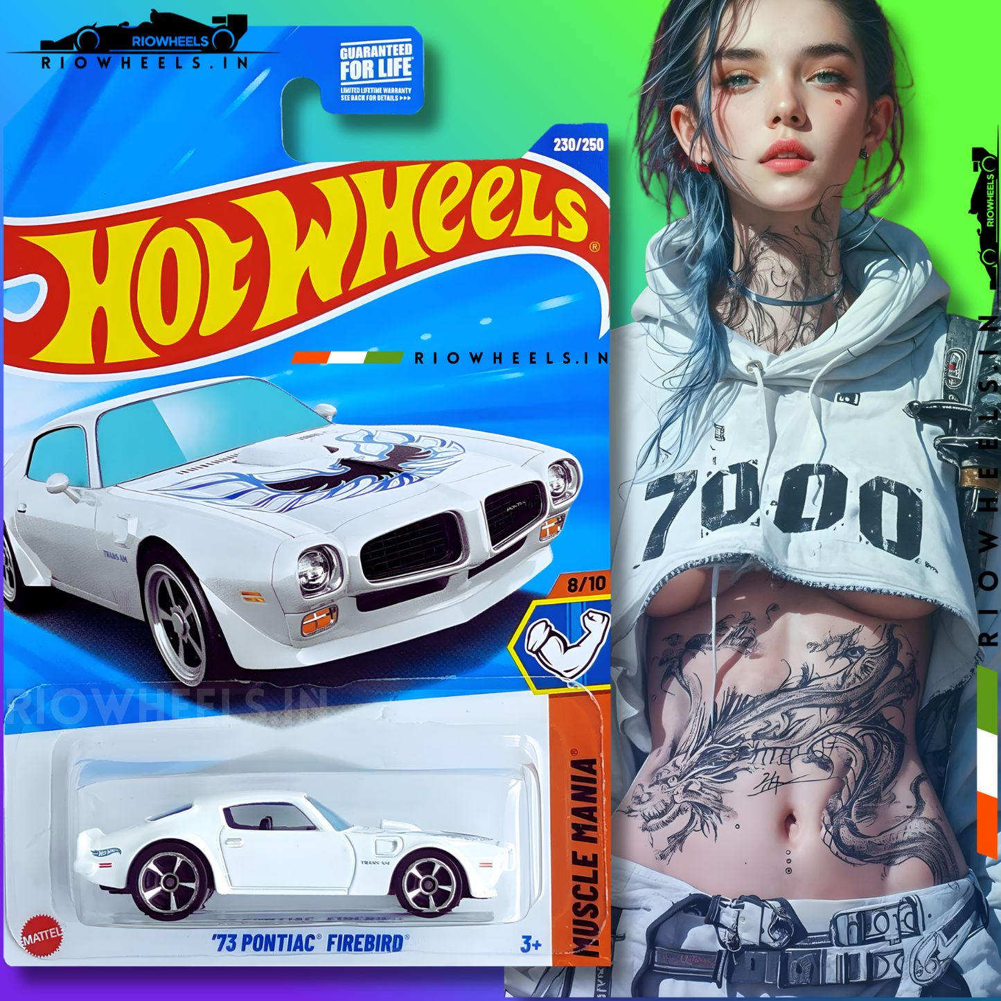 289/- || 73 PONTIAC FIREBIRD - HOT WHEELS