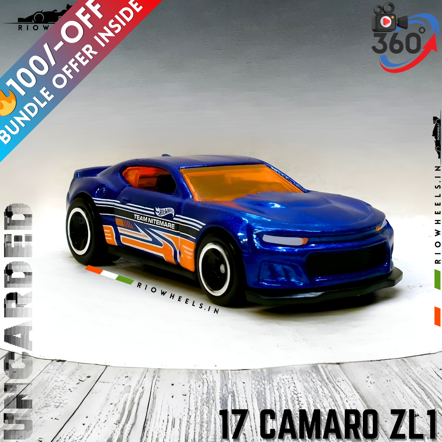 439/- || IMPORTED 17 CAMARO ZL1 - HOT WHEELS || UNCARDED