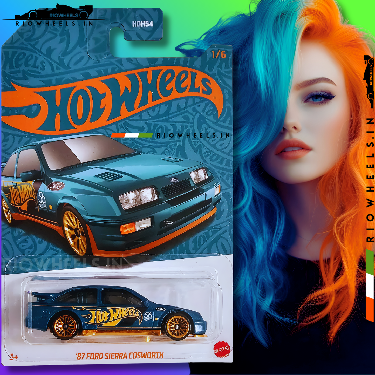 389/- || 87 FORD SIERRA COSWORTH - HOT WHEELS
