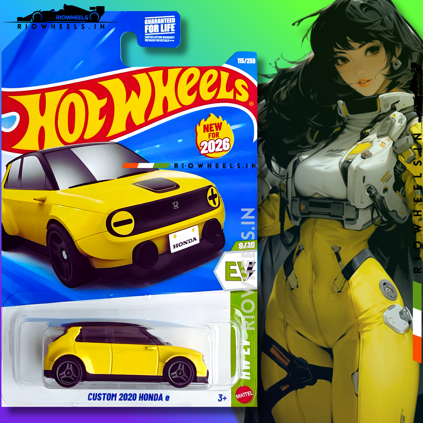 269/- || IMPORTED CUSTOM 2020 HONDA E - HOT WHEELS