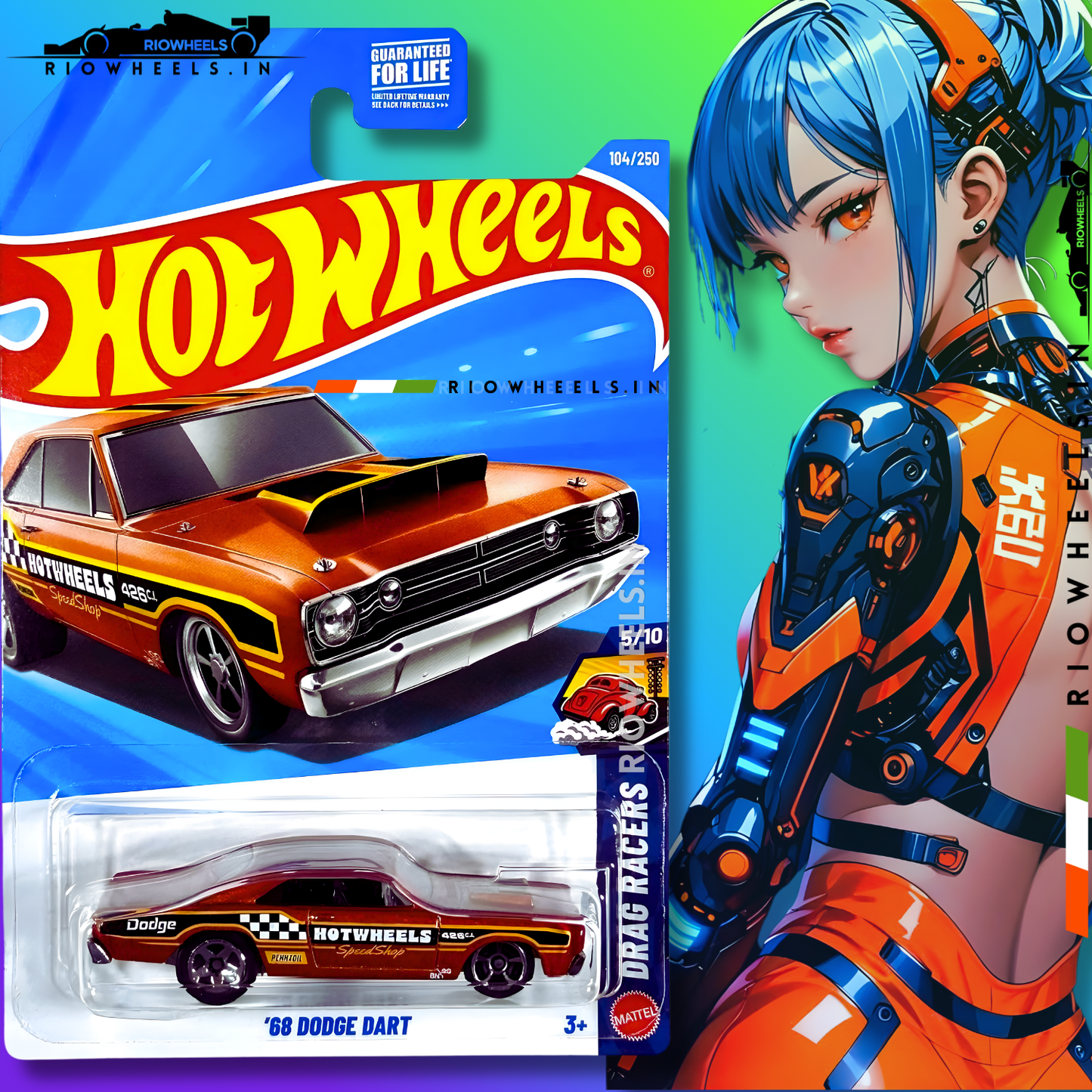 389/- || IMPORTED 68 DODGE DART - HOT WHEELS