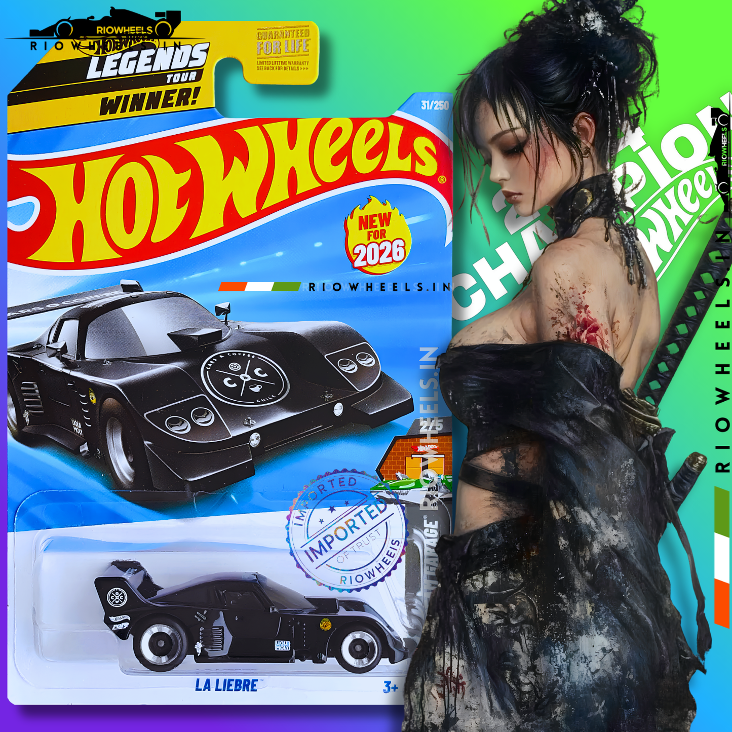 439/- || IMPORTED LA LIEBRE - HOT WHEELS || BLACK