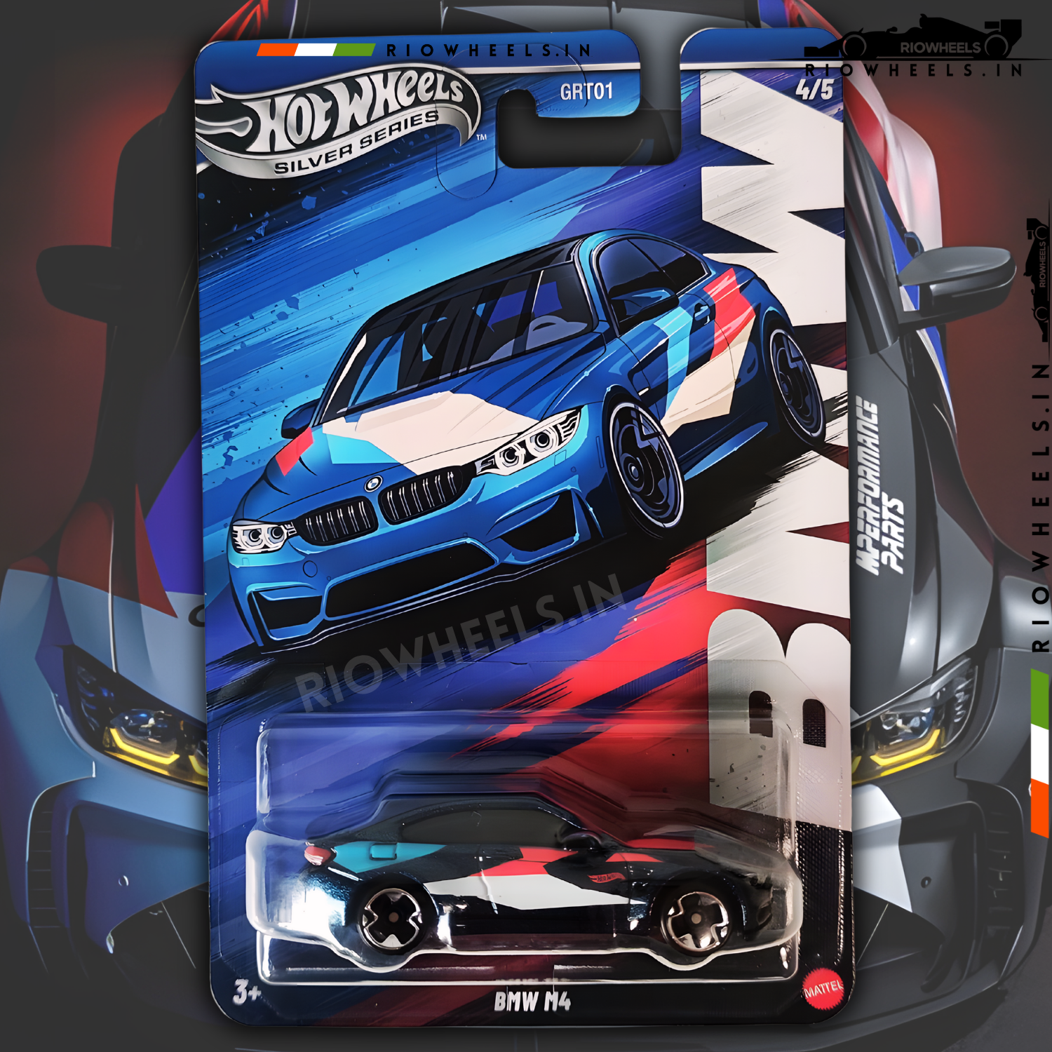 589/- || BMW M4 SILVER SERIES - HOT WHEELS – RIOWHEELS