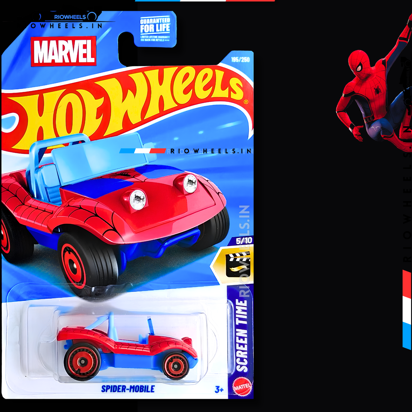 289/- || SPIDER MOBILE - HOT WHEELS