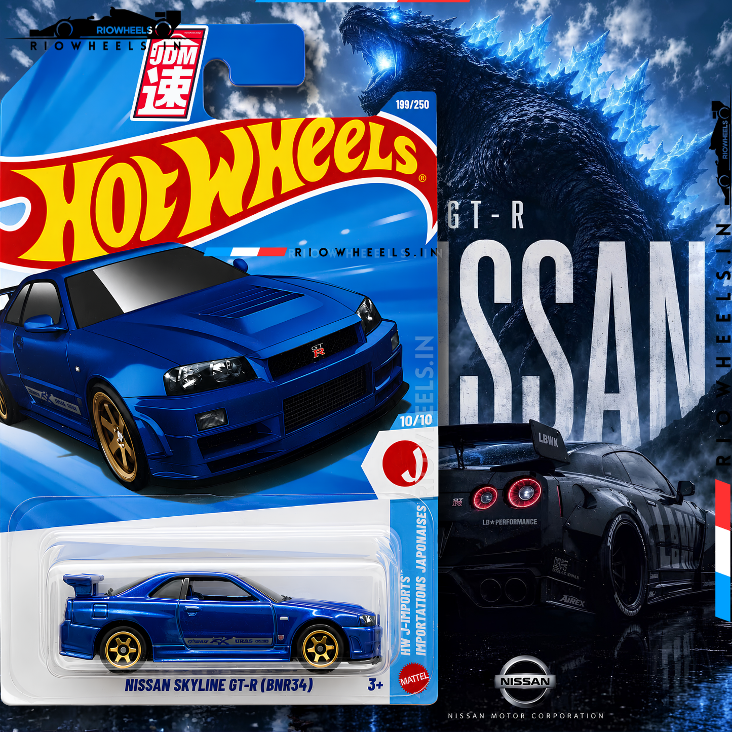 |1029/- || NISSAN SKYLINE GT-R (BNR34) - HOT WHEELS