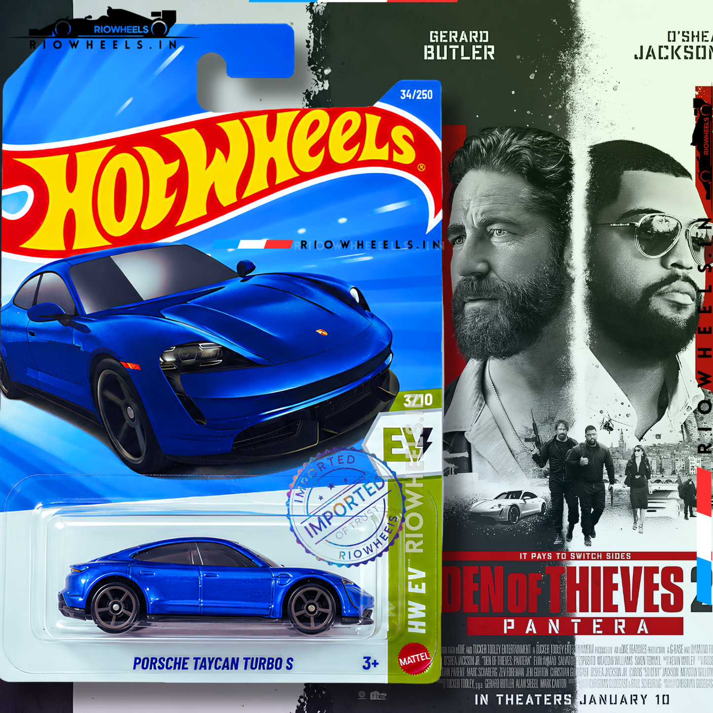 589/- || IMPORTED PORSCHE TAYCAN TURBO S - HOT WHEELS