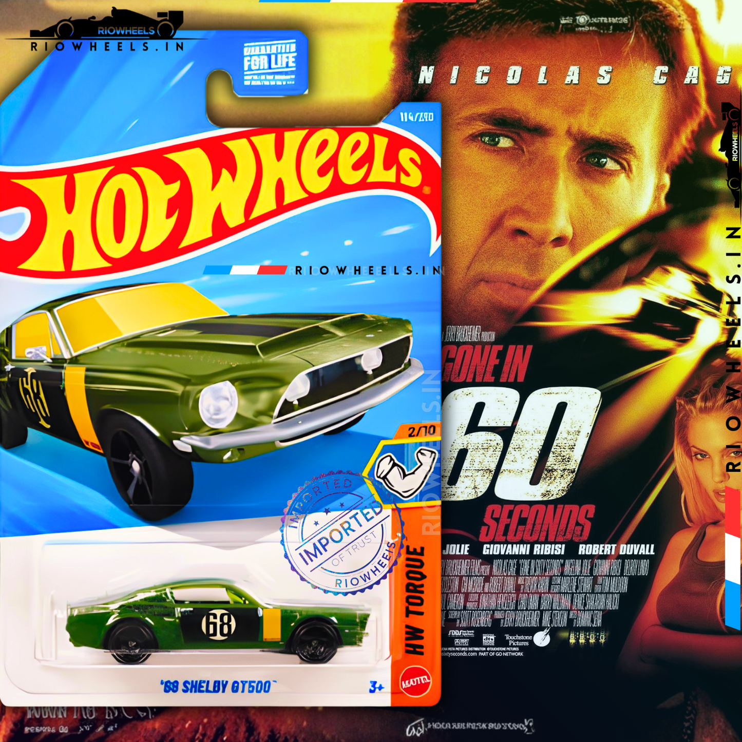 389/- || IMPORTED 68 SHELBY GT500 - HOT WHEELS