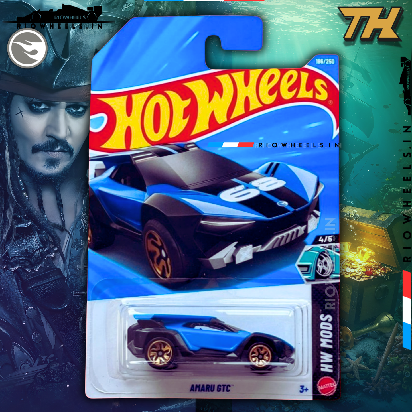 569/- || AMARU GTC - TREASURE HUNT [TH] - HOT WHEELS