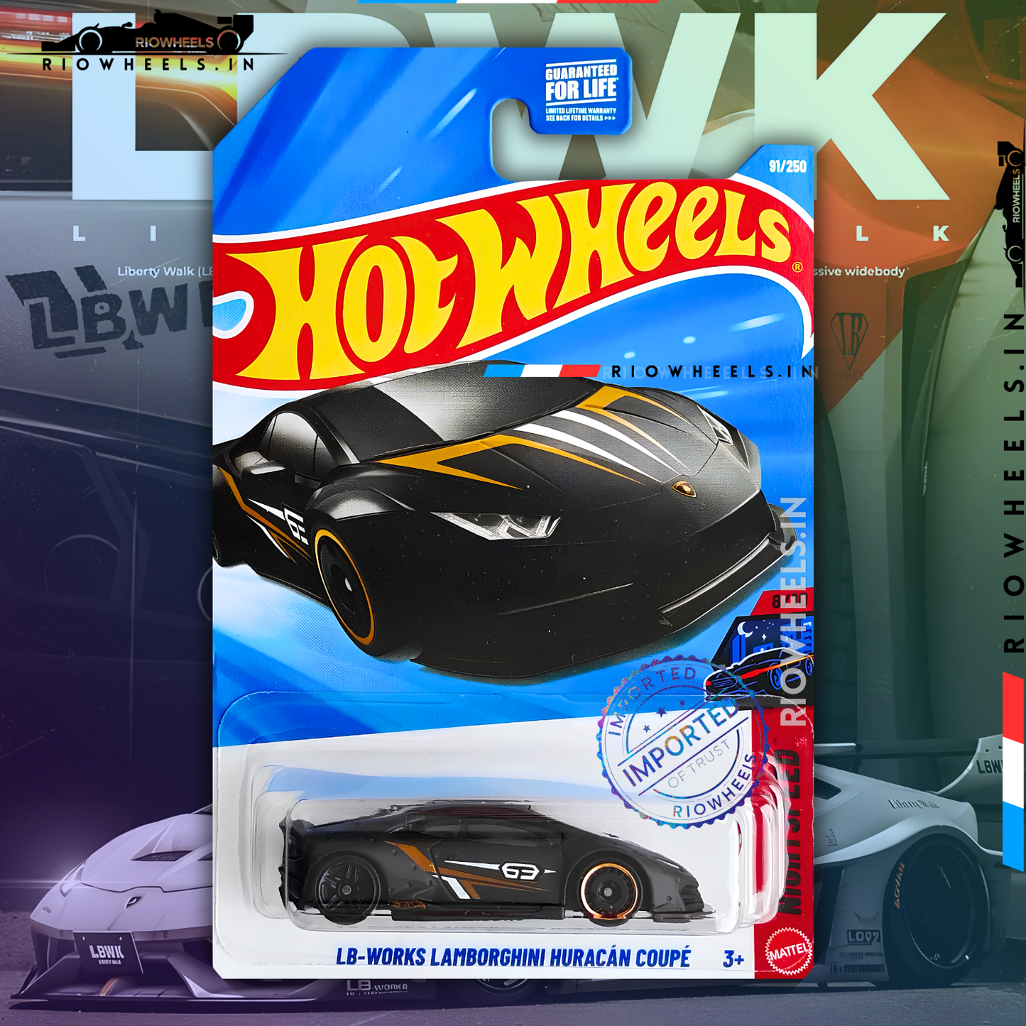 729/- || IMPORTED LB-WORKS LAMBORGHINI HURACAN COUPE - HOT WHEELS