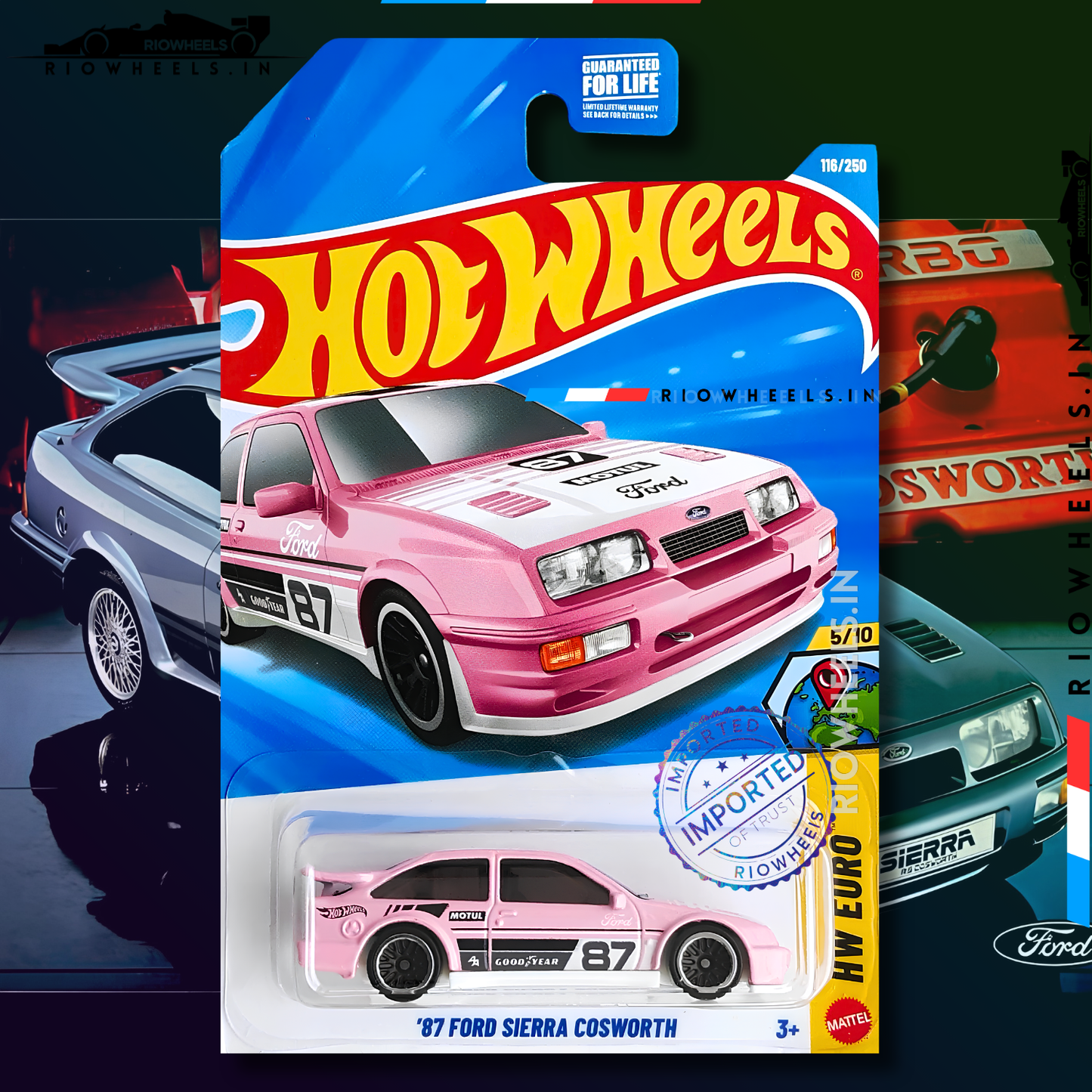 449/- || IMPORTED 87 FORD SIERRA COSWORTH - HOT WHEELS
