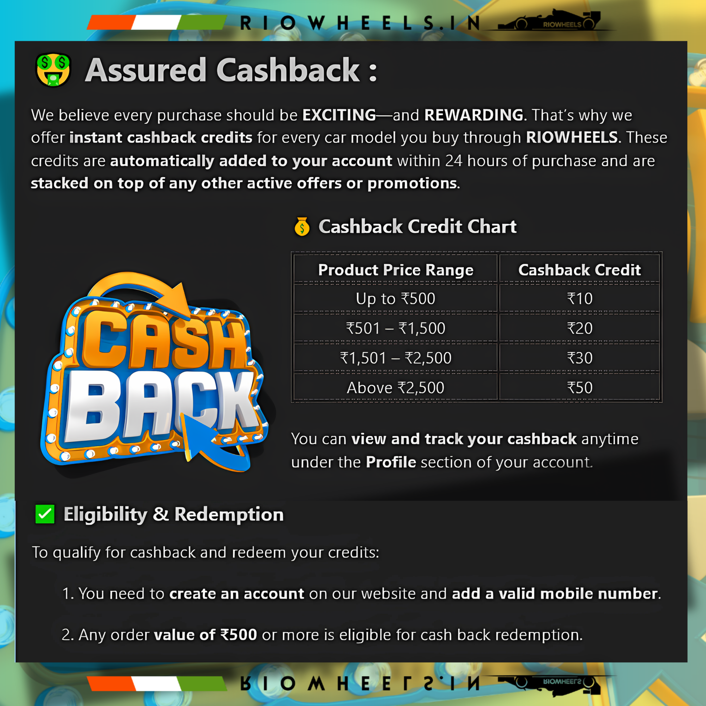 'POLICIES AND CASHBACK HIGHLIGHTS FOR YOU