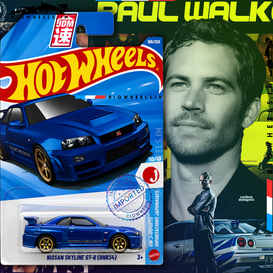 |1079/- || IMPORTED NISSAN SKYLINE GT-R (BNR34) - HOT WHEELS