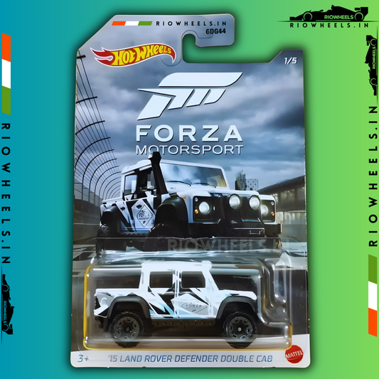 769/- || 2015 LAND ROVER DEFENDER DOUBLE CAB - FORZA MOTORSPORT - HOT WHEELS