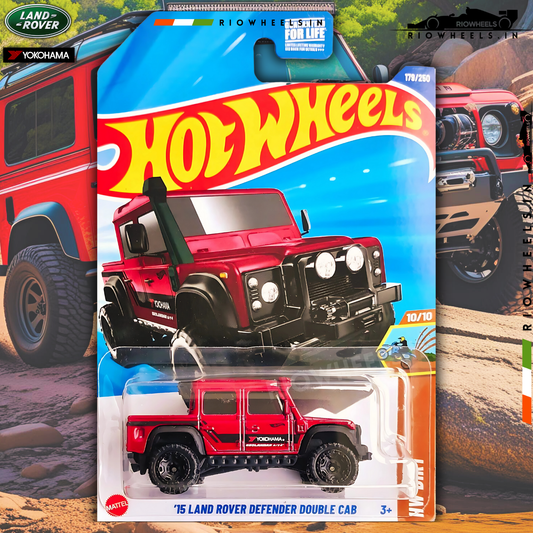 289/- || 15 LAND ROVER DEFENDER DOUBLE CAB - HOT WHEELS