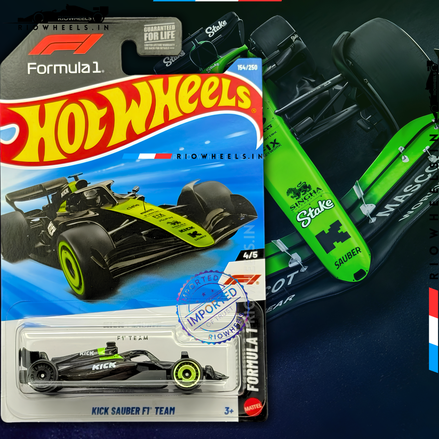 679/- || IMPORTED KICK SAUBER F1 TEAM - HOT WHEELS