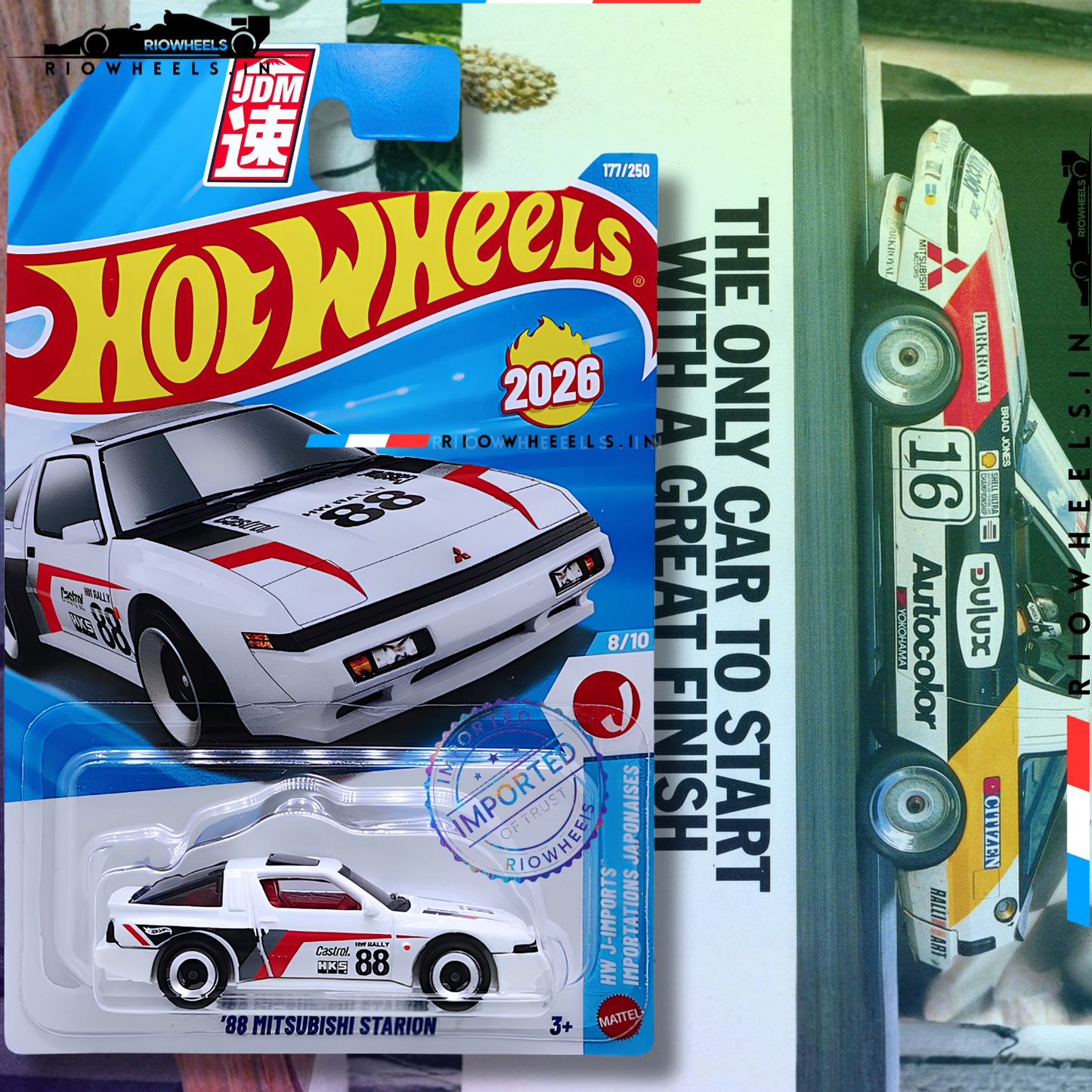 329/- || IMPORTED 88 MITSUBISHI STARION - HOT WHEELS