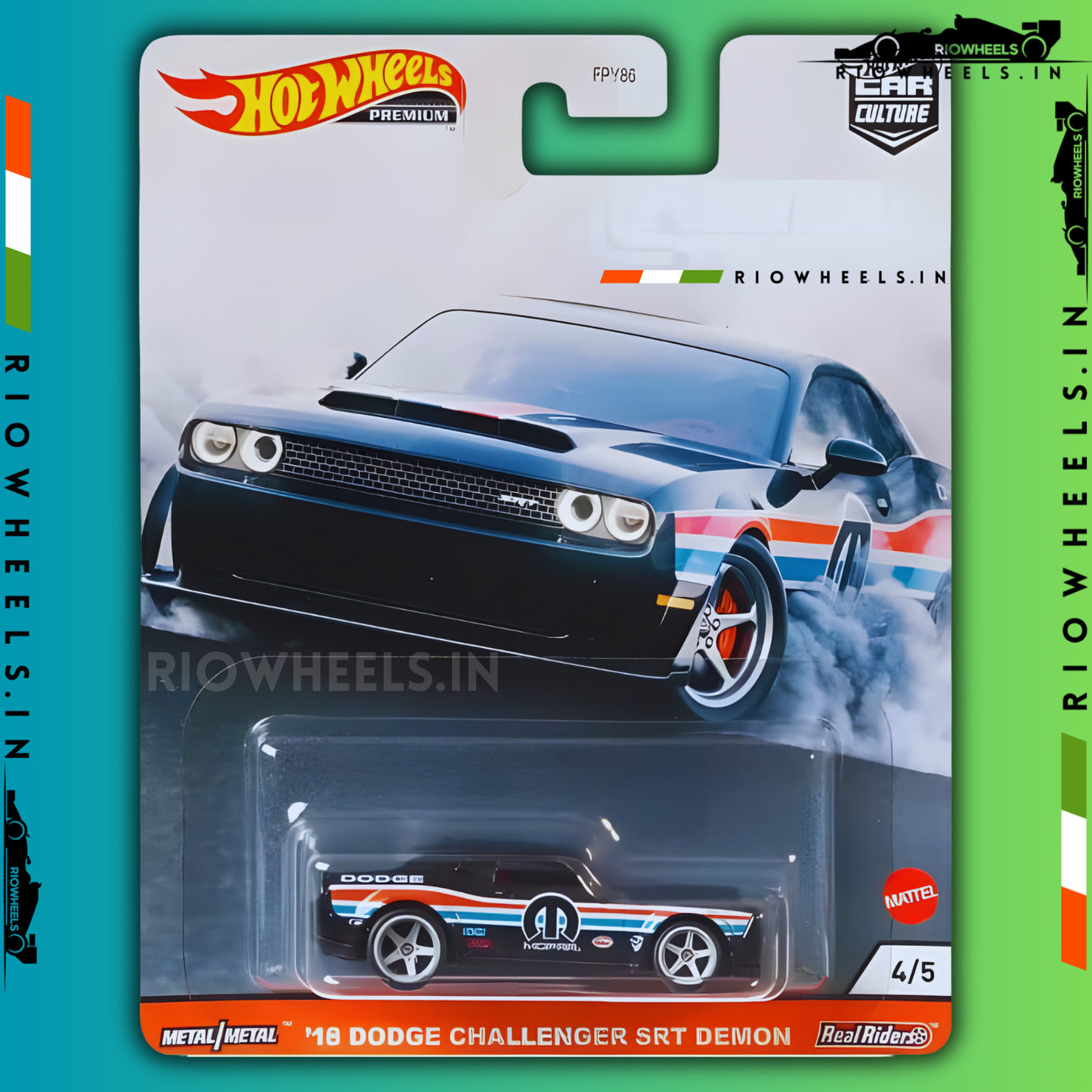 |1499/- || 2018 DODGE CHALLENGER SRT DEMON HOT WHEELS PREMIUM CAR CULTURE - HOT WHEELS