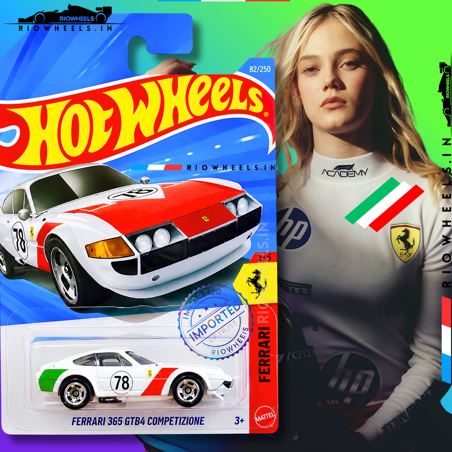 839/- || IMPORTED FERRARI 365 GTB4 COMPETIZIONE - HOT WHEELS