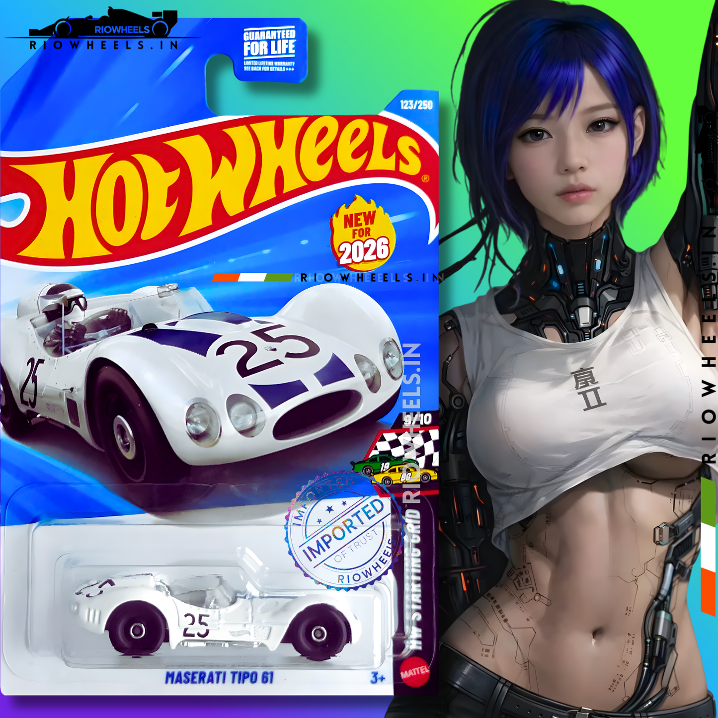 359/- || IMPORTED MASERATI TIPO 61 - HOT WHEELS