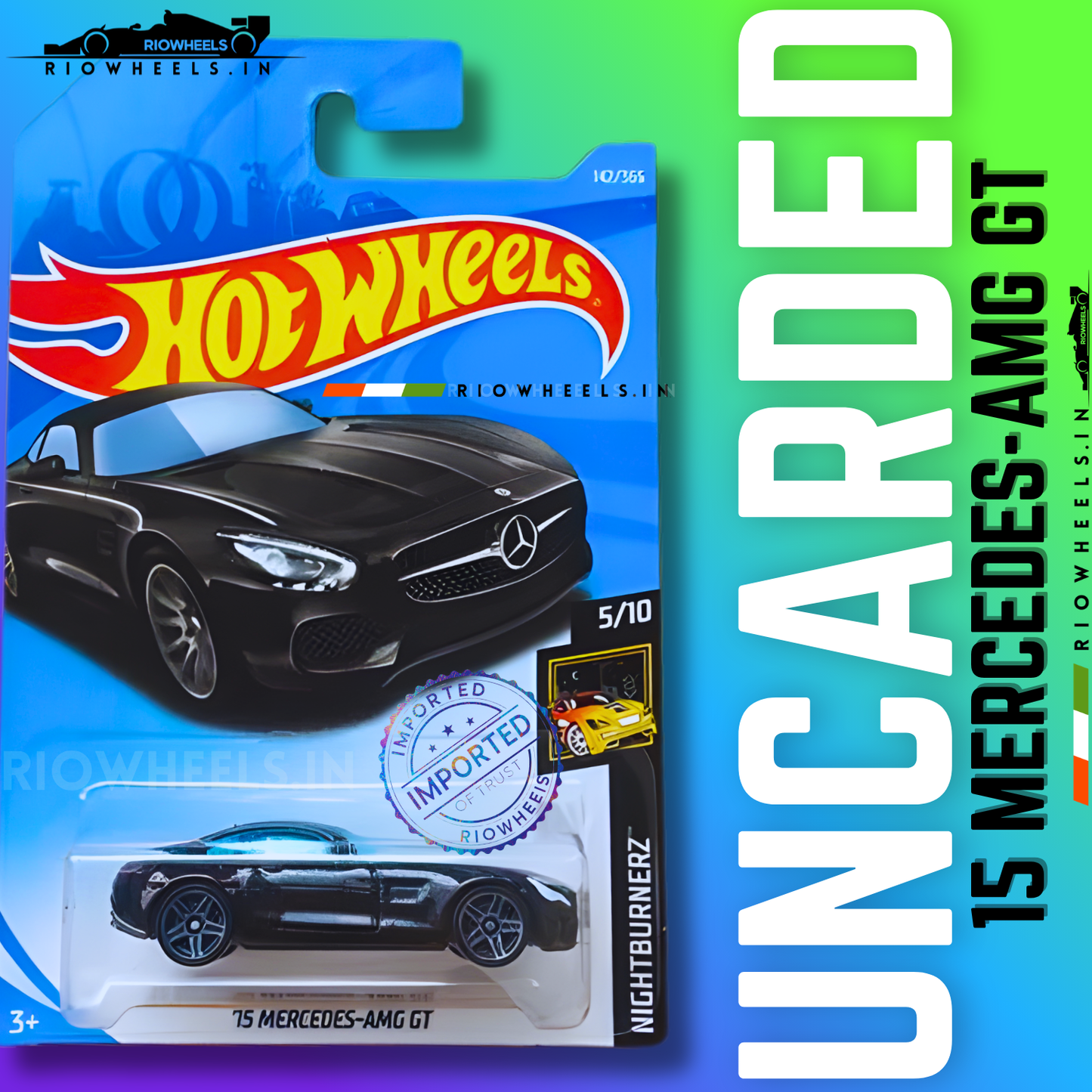 649/- || IMPORTED 15 MERCEDES-AMG GT - HOT WHEELS || UNCARDED (2018 - OLD & RARE)
