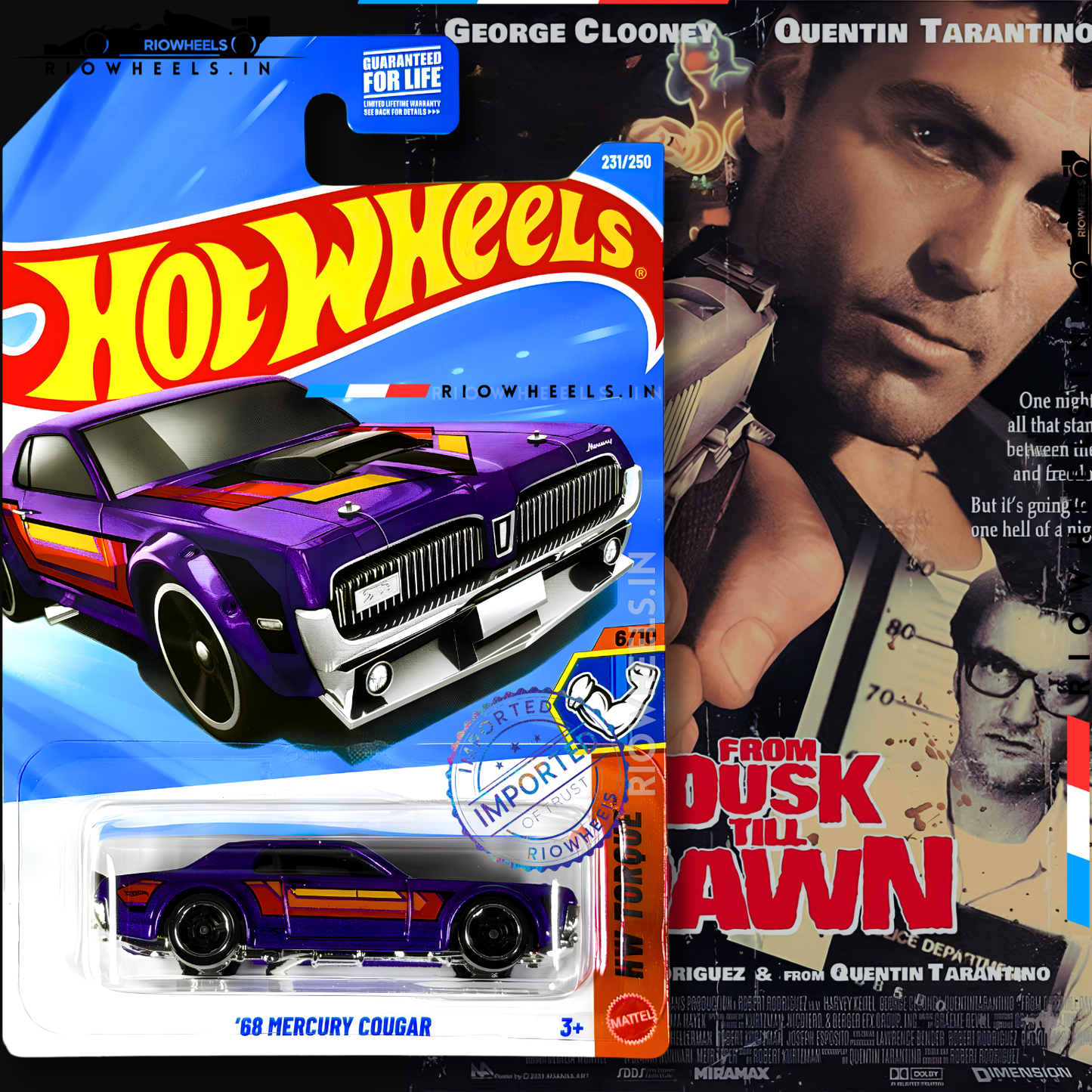429/- || IMPORTED 68 MERCURY COUGAR - HOT WHEELS