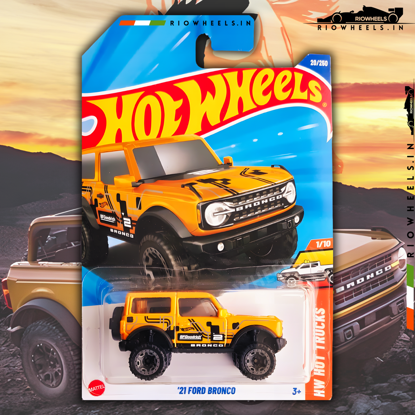 469/- || IMPORTED 21 FORD BRONCO - HOT WHEELS || Orange