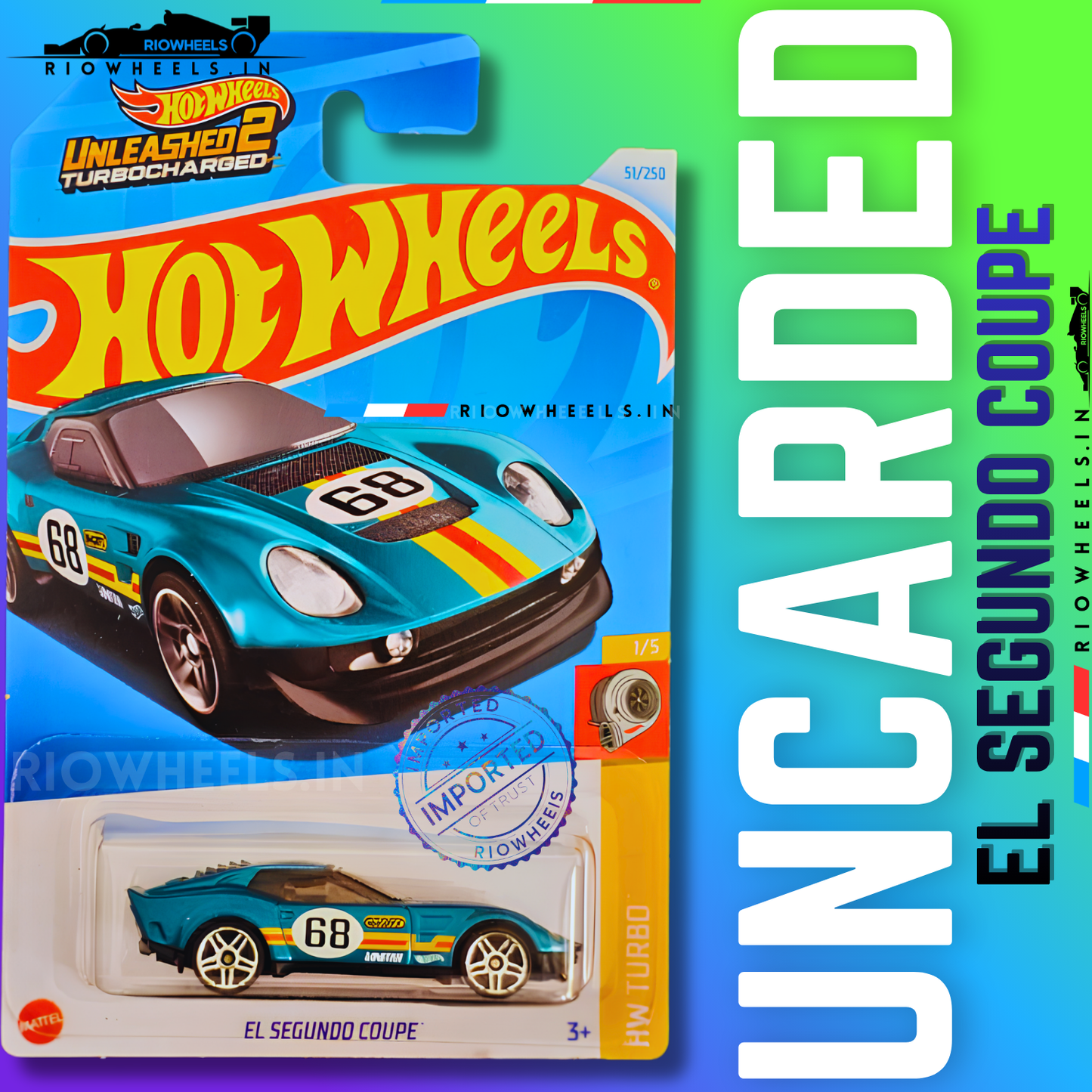 289/- || IMPORTED EL SEGUNDO COUPE - HOT WHEELS || UNCARDED