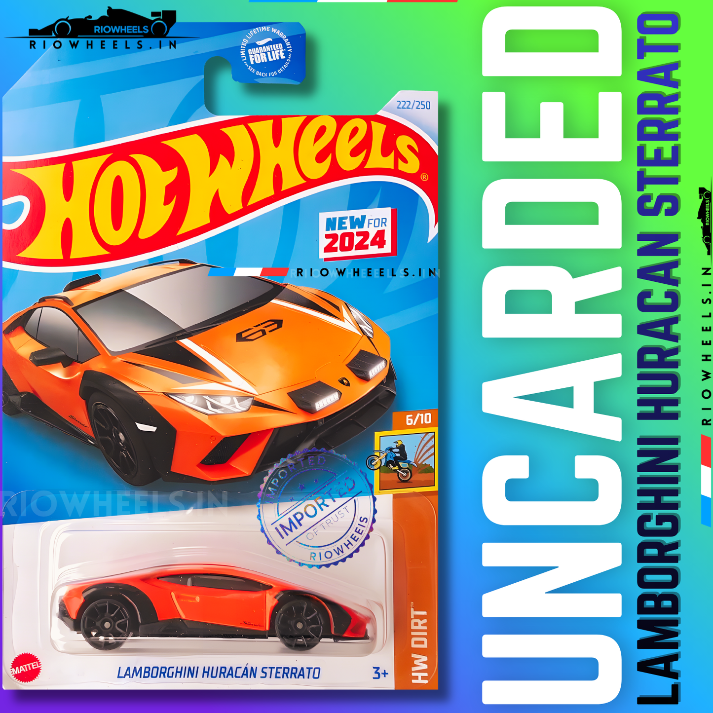 449/- || IMPORTED LAMBORGHINI HURACAN STERRATO - HOT WHEELS || UNCARDED