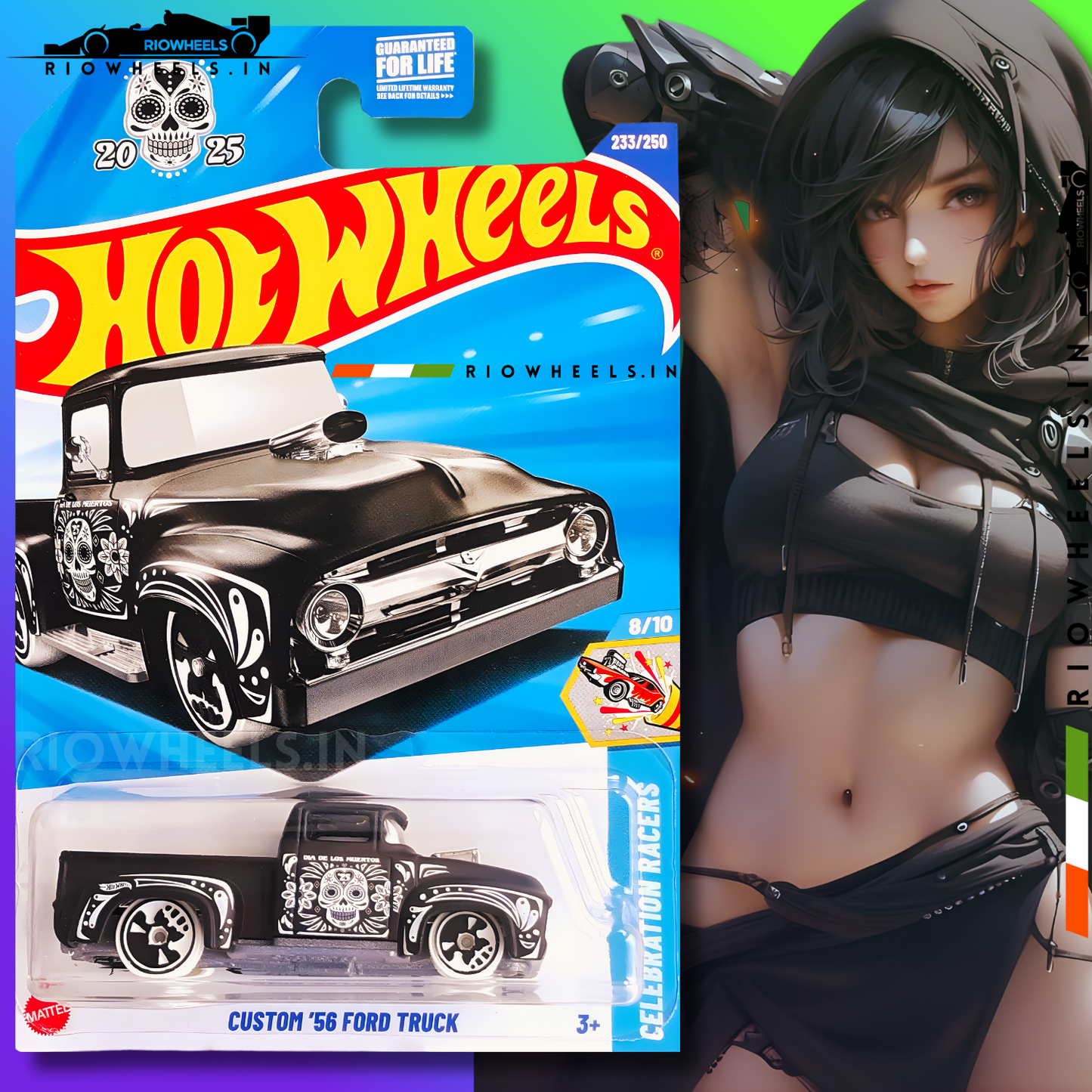 269/- || Custom/Personnalise '56 Ford Truck/Camion - HOT WHEELS