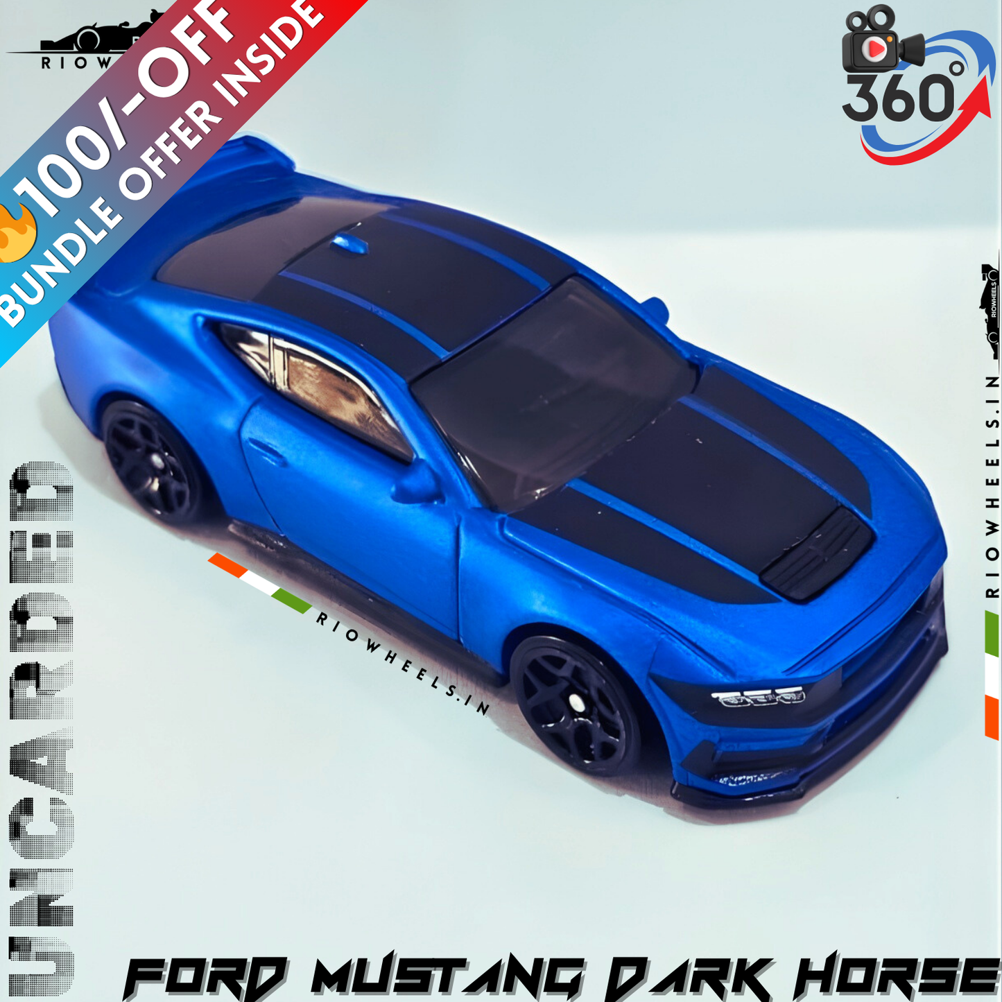 469/- || IMPORTED FORD MUSTANG DARK HORSE - HOT WHEELS || UNCARDED