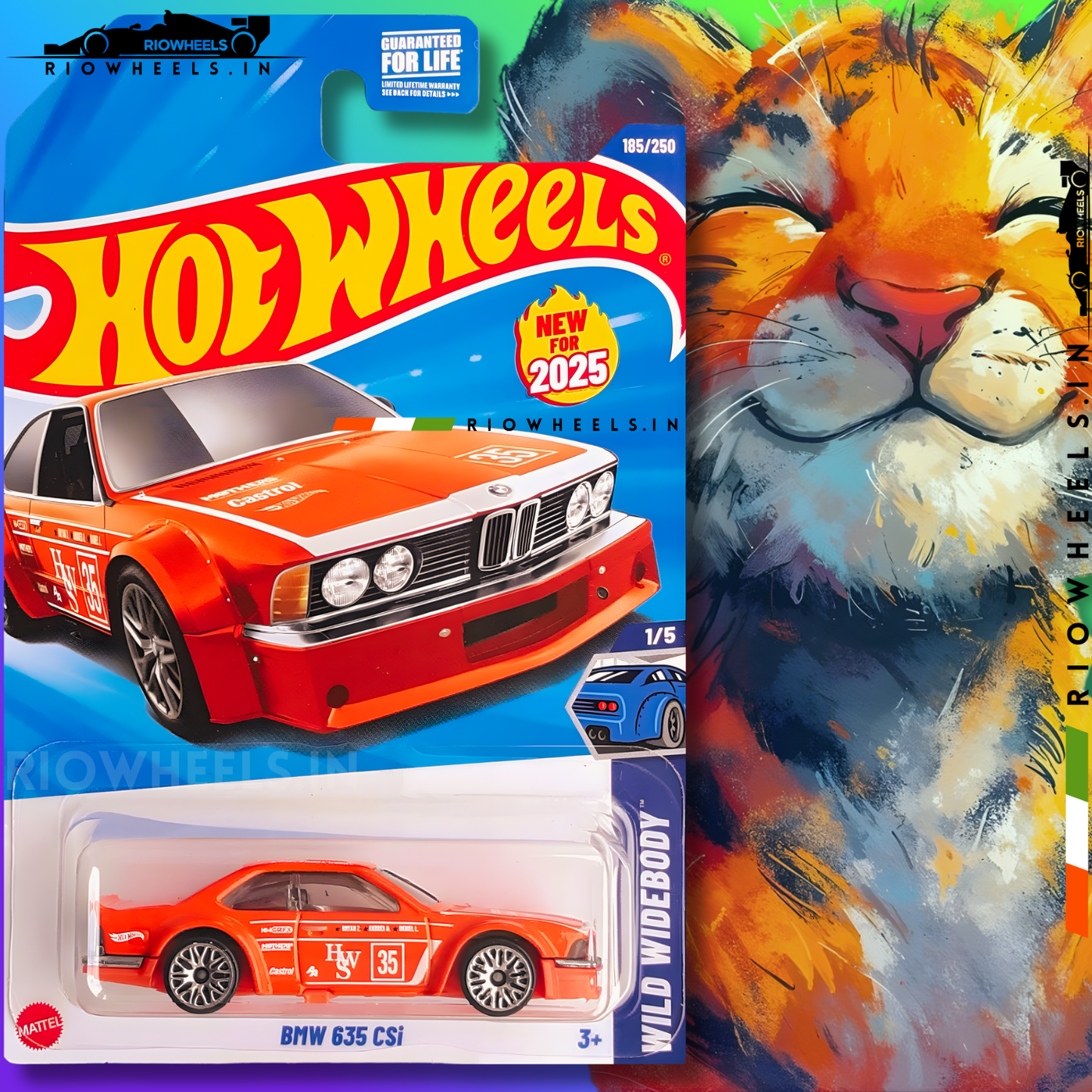 419/- || BMW 635 CSi || Orange - HOT WHEELS