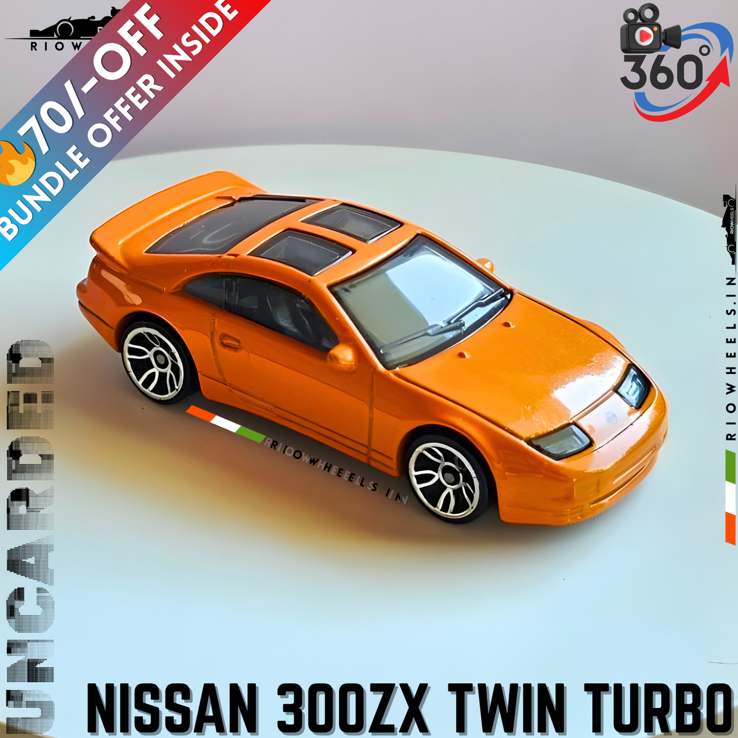 369/- || IMPORTED NISSAN 300ZX TWIN TURBO - HOT WHEELS || UNCARDED