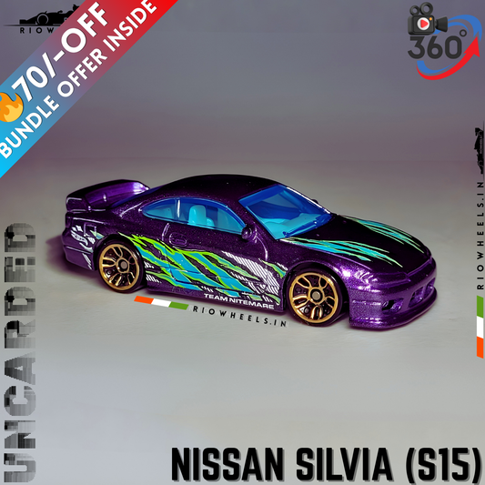 389/- || IMPORTED NISSAN SILVIA (S15) - HOT WHEELS || UNCARDED