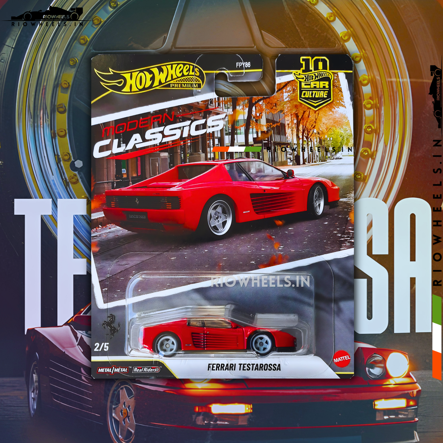 |1679/- || FERRARI TESTAROSSA - MODERN CLASSICS - CAR CULTURE - HOT WHEELS PREMIUM
